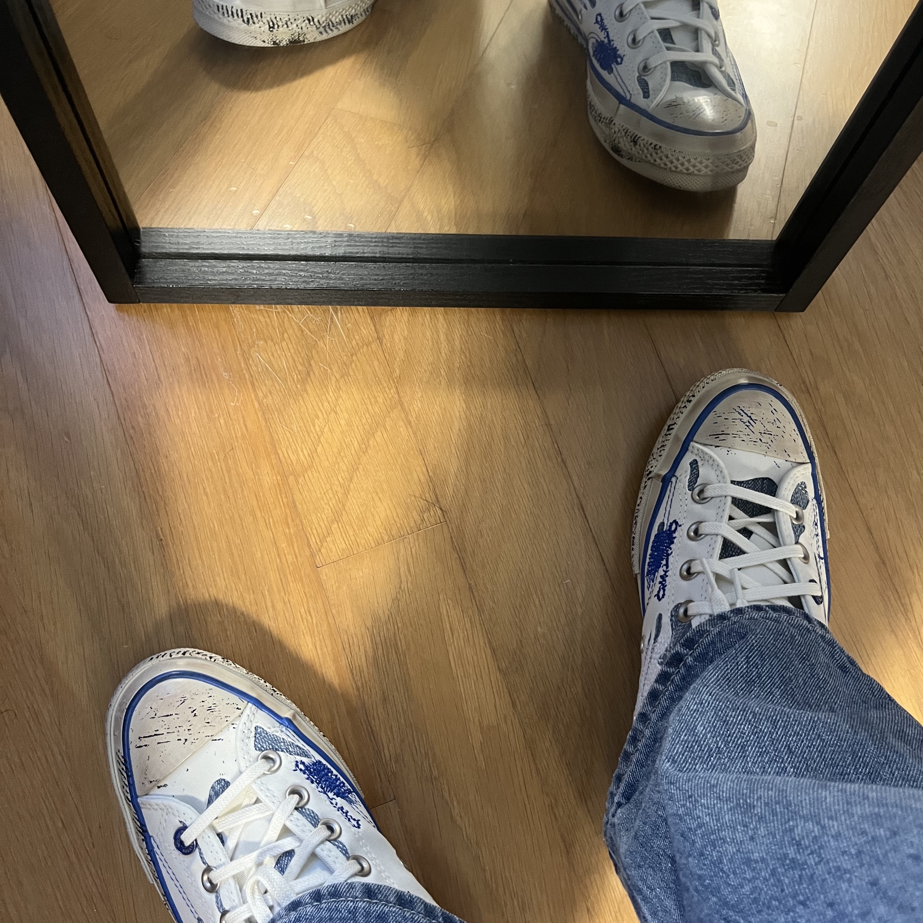 Converse x Ader Error Chuck 70 High White 착용 스타일 - 1