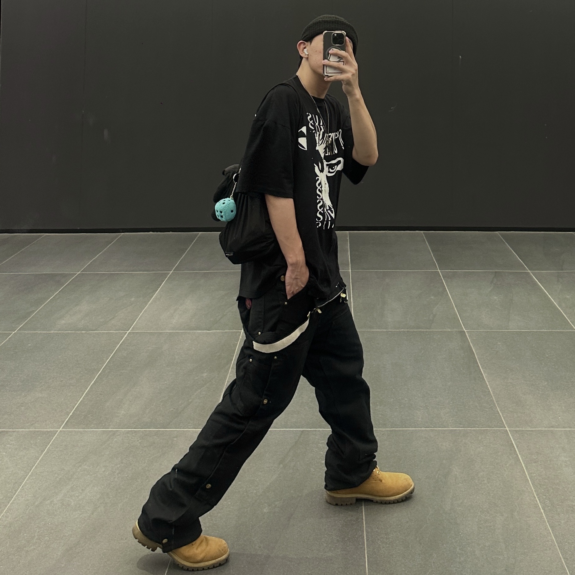 Timberland x Comme des Garcons Shirt x Supreme 6 Inch Boot Wheat - Medium 착용 스타일 - 2