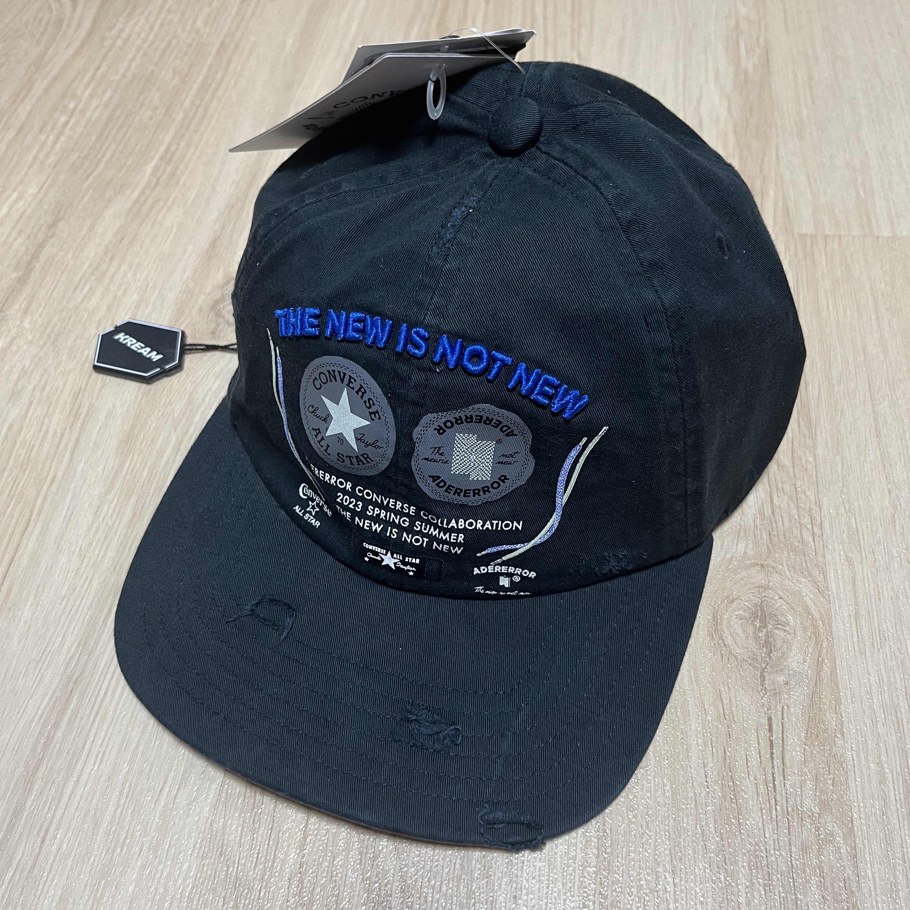 Converse x Ader Error Baseball Cap Black 착용 스타일