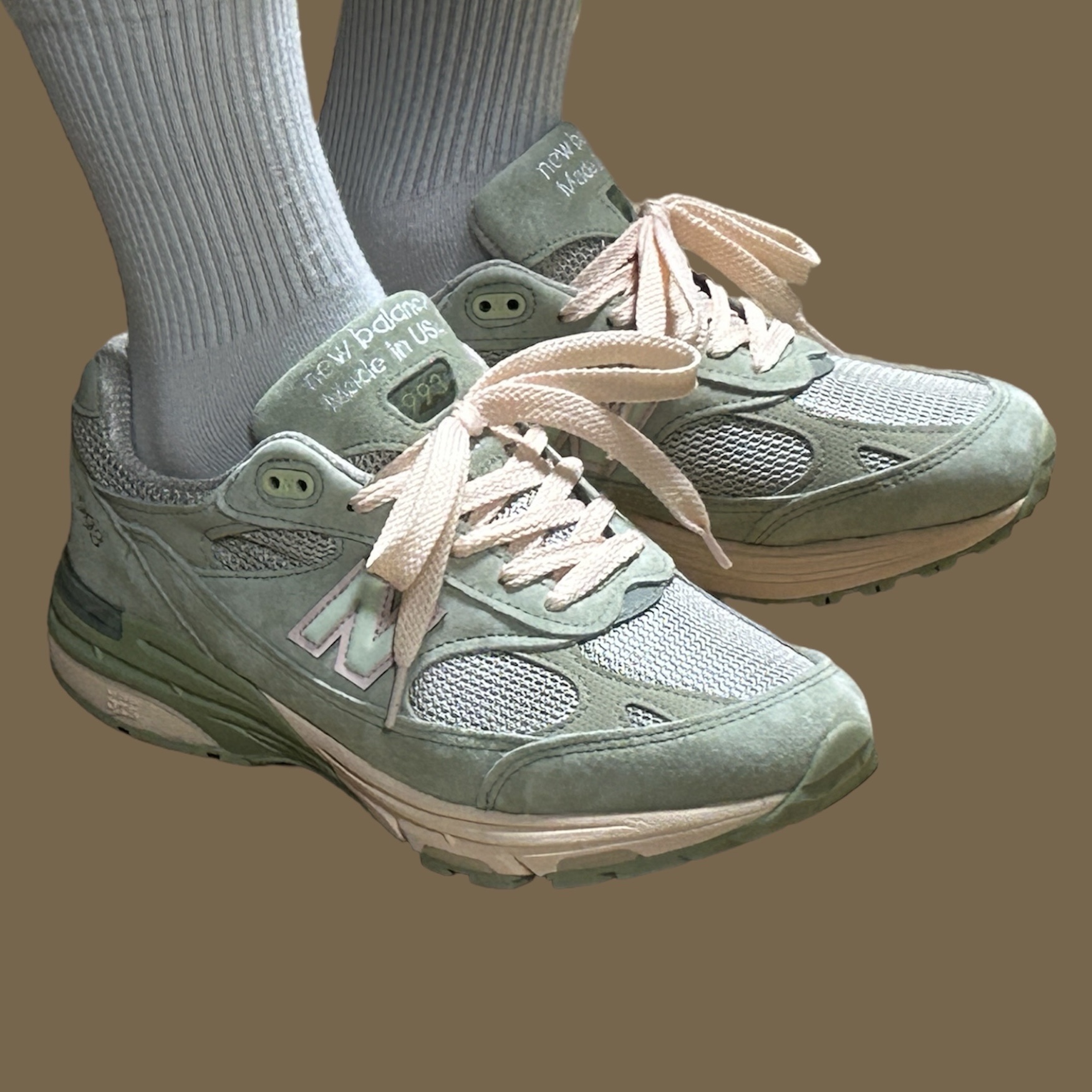 New Balance x Joe Freshgoods 993 Made in USA Sage 착용 스타일