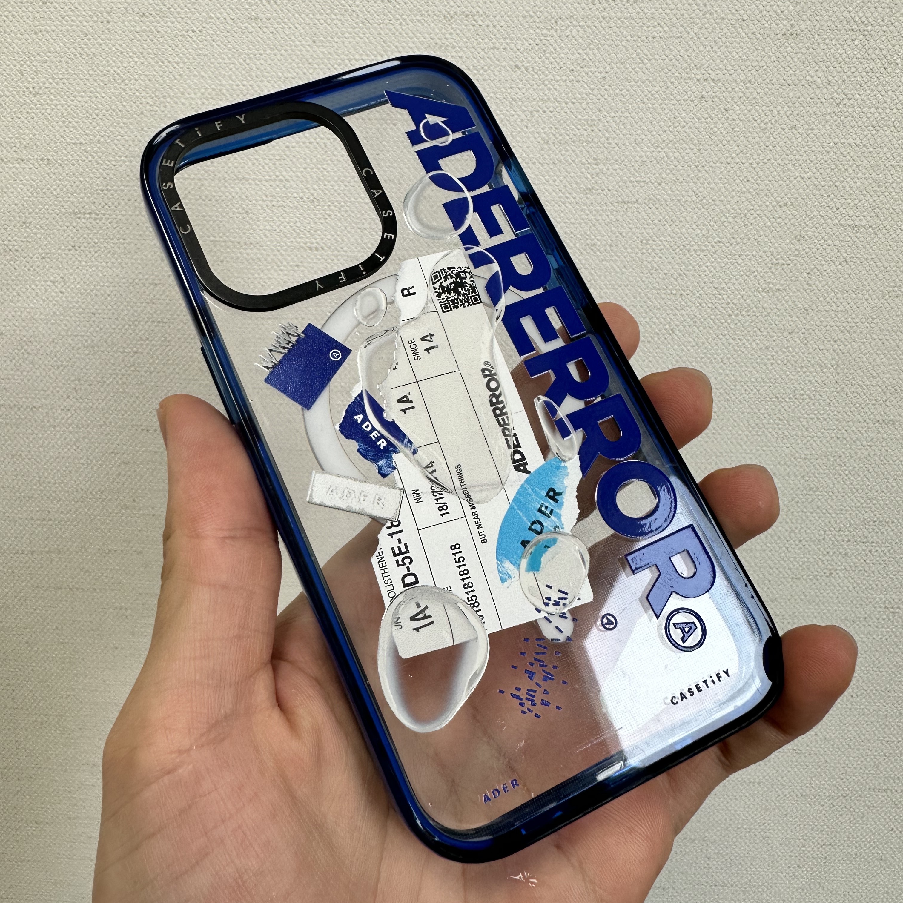 Casetify x Ader Error iPhone Sticker Magsafe Case Clear 착용 스타일