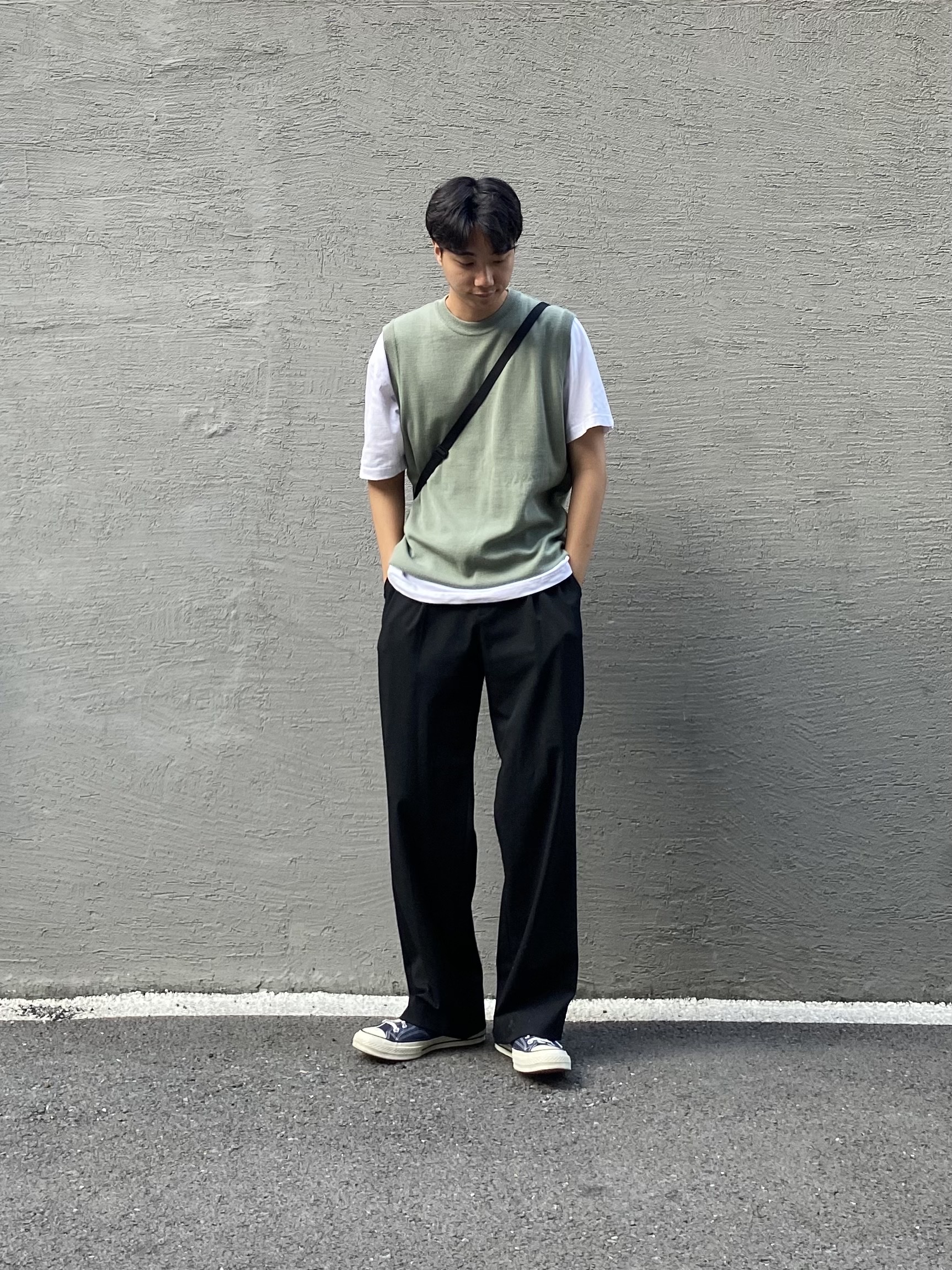 Converse Chuck 70 Ox Black - Standard 착용 스타일