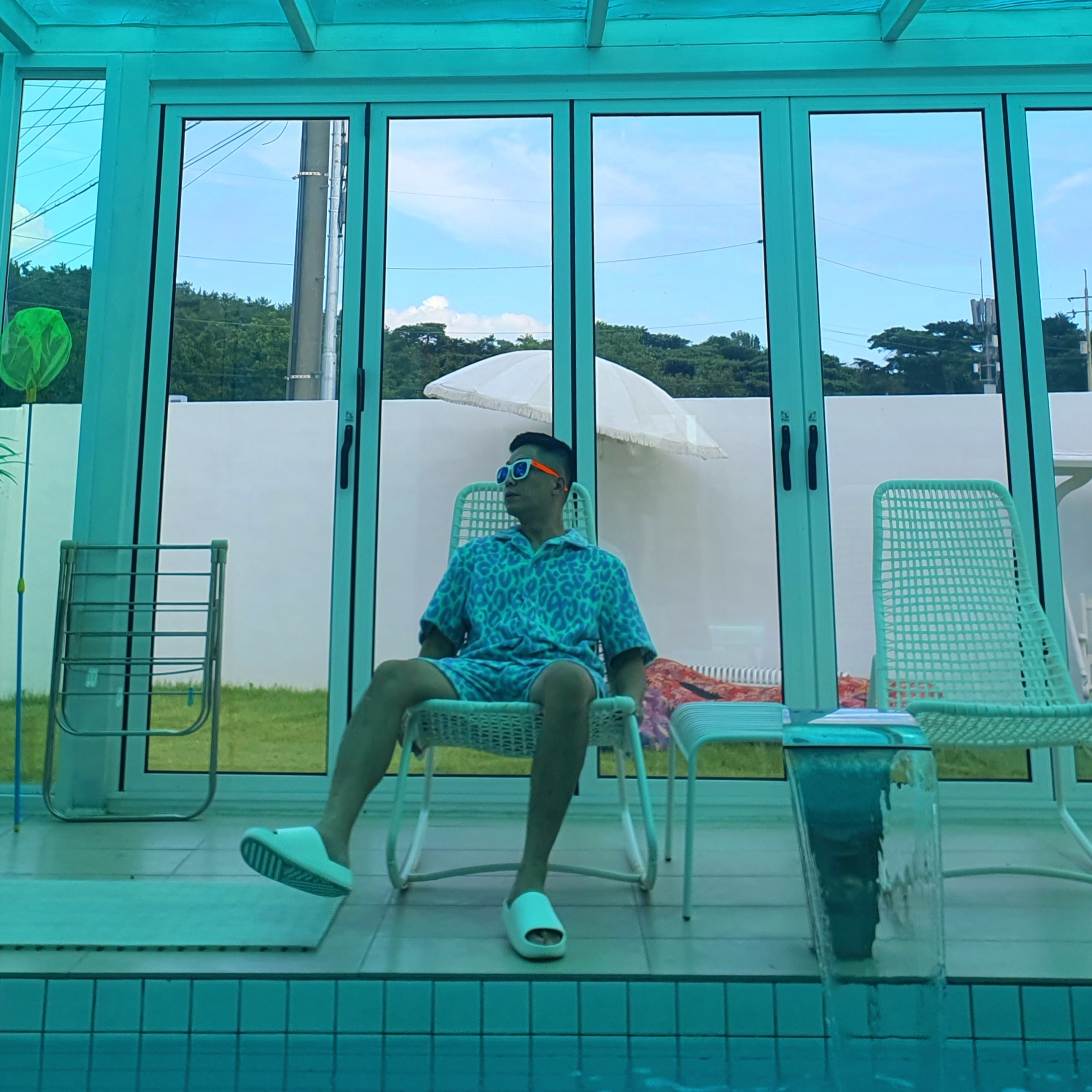 Nike Calm Slide Sail 착용 스타일 - 3