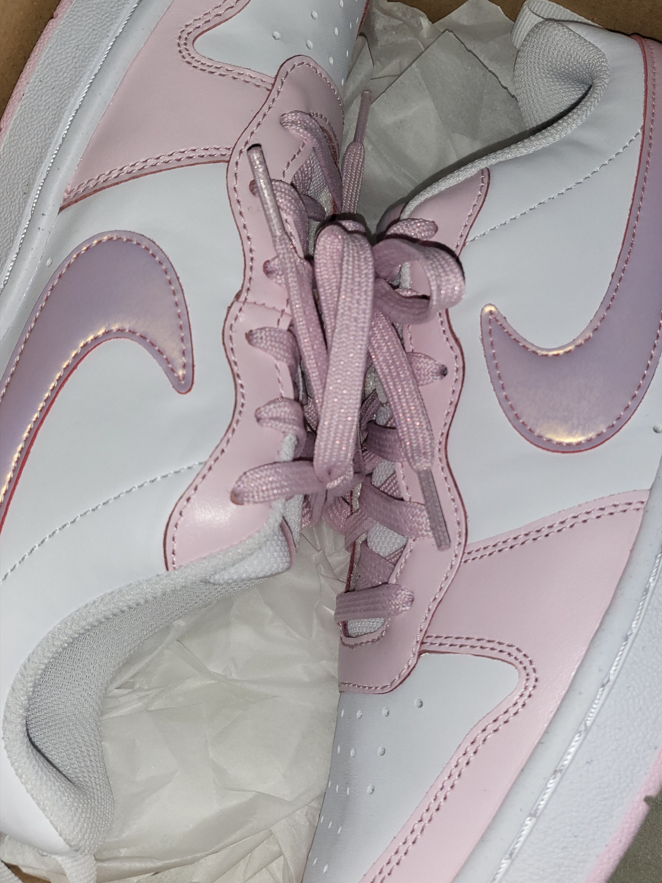 (GS) Nike Court Borough 2 SE White Pink Foam 착용 스타일