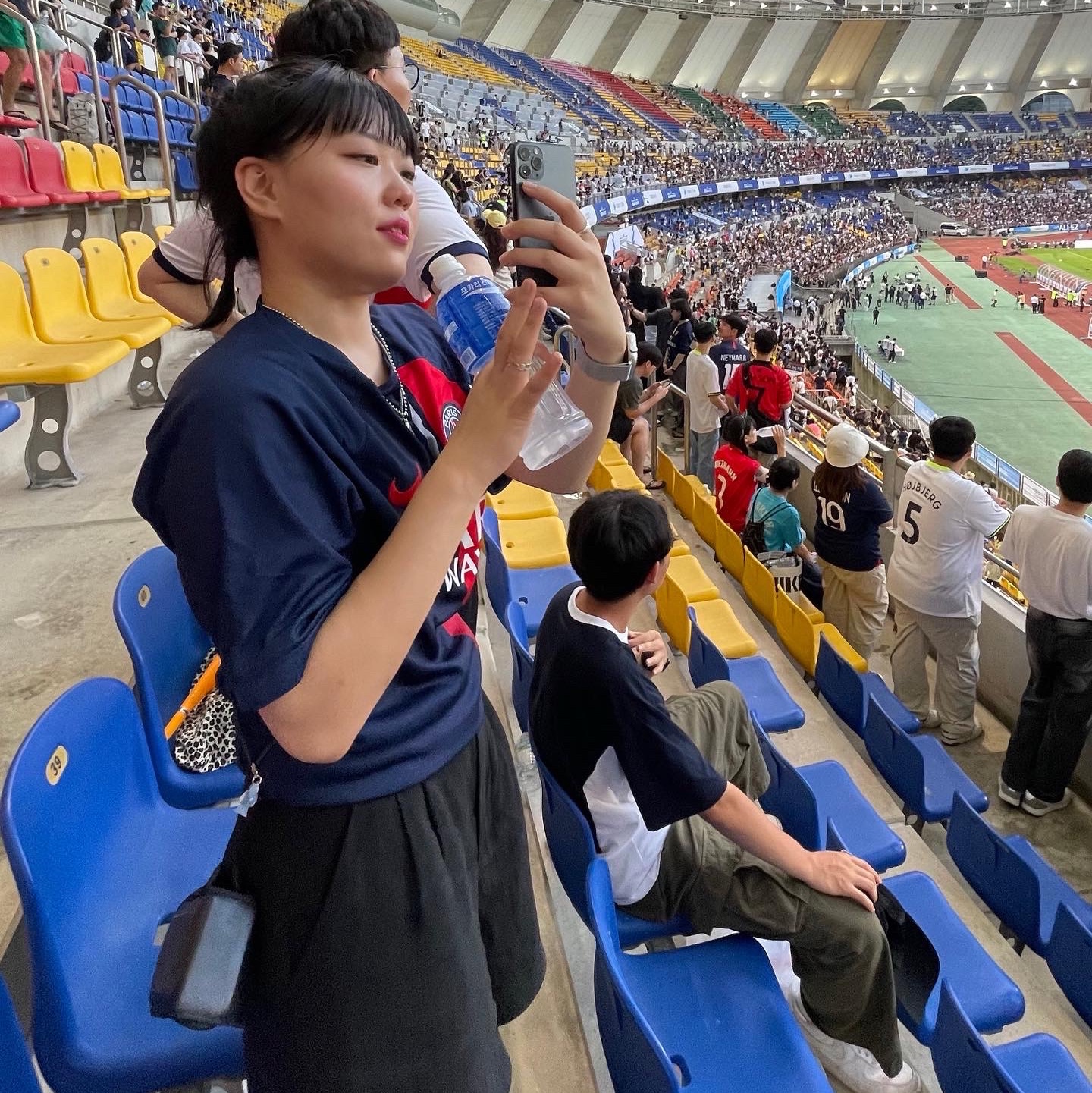 Nike Paris Saint-Germain 2023/24 Dri-Fit Stadium Home Jersey Midnight Navy (Non Marking Ver.) 착용 스타일