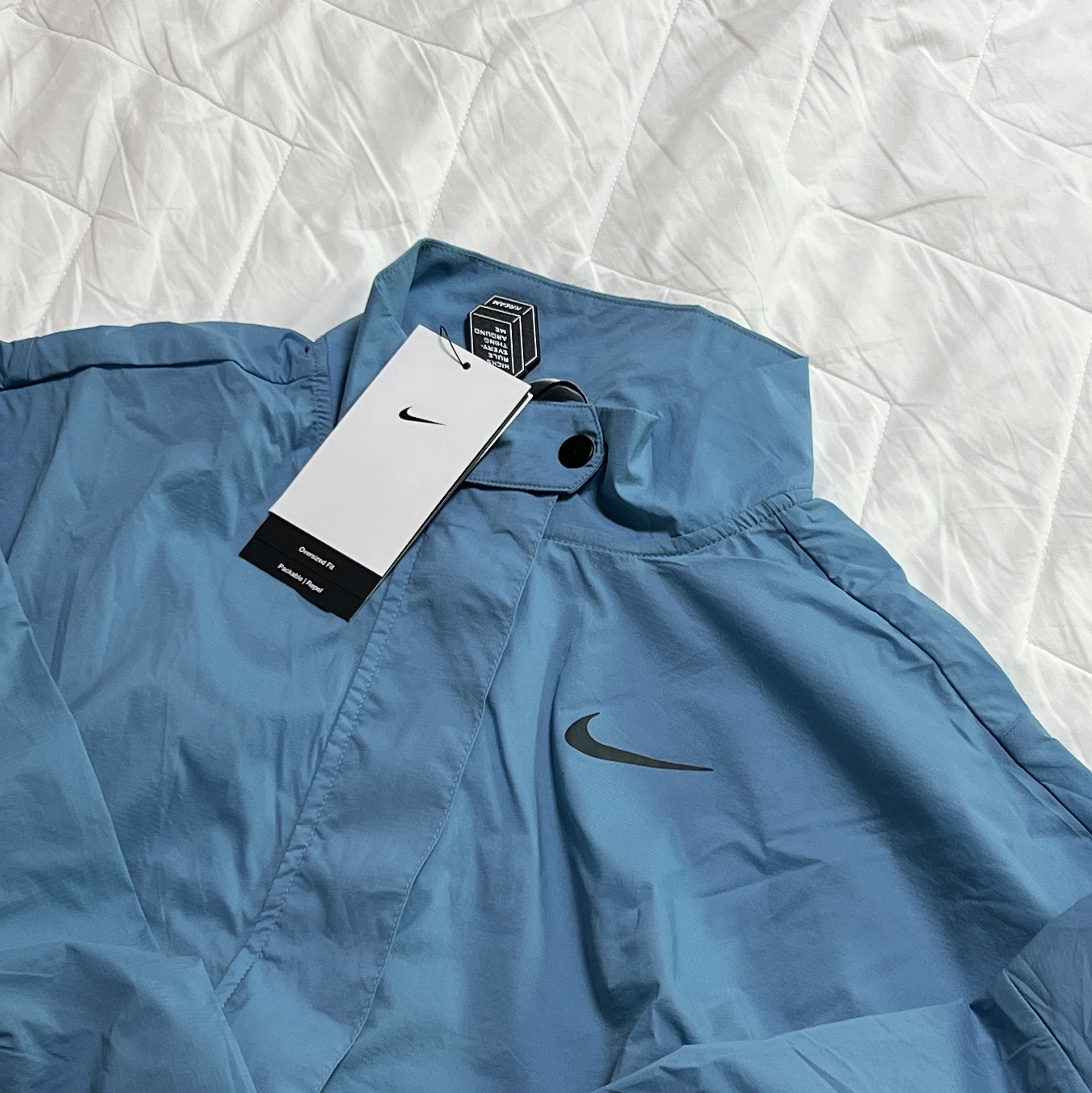 (W) Nike Run Division Jacket Cerulean - US/EU 착용 스타일