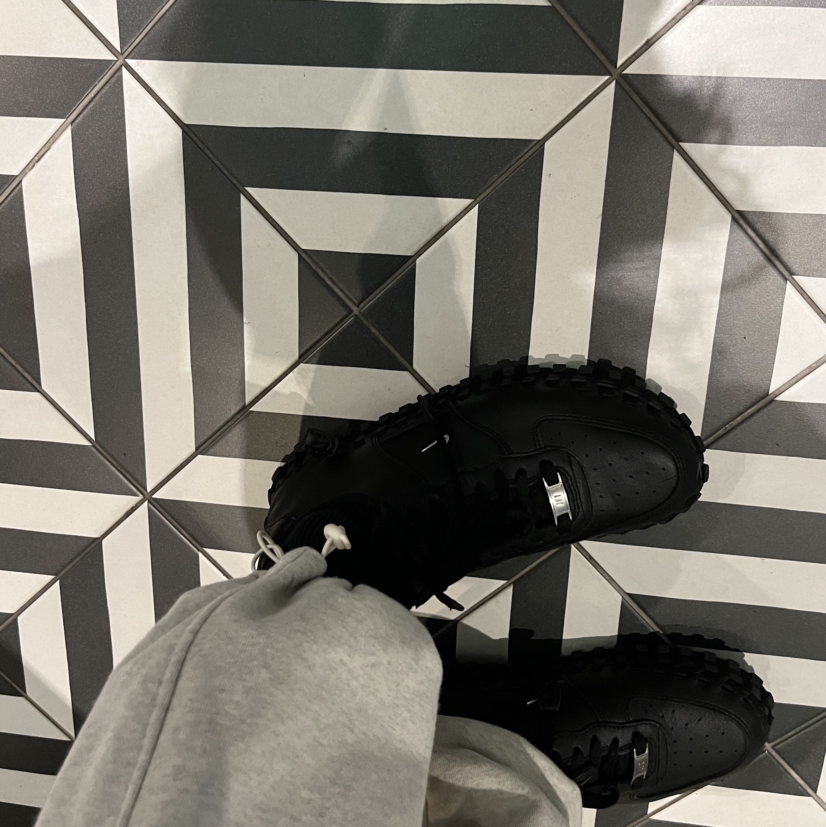 Nike x Jacquemus J Force 1 Low LX SP Black 착용 스타일