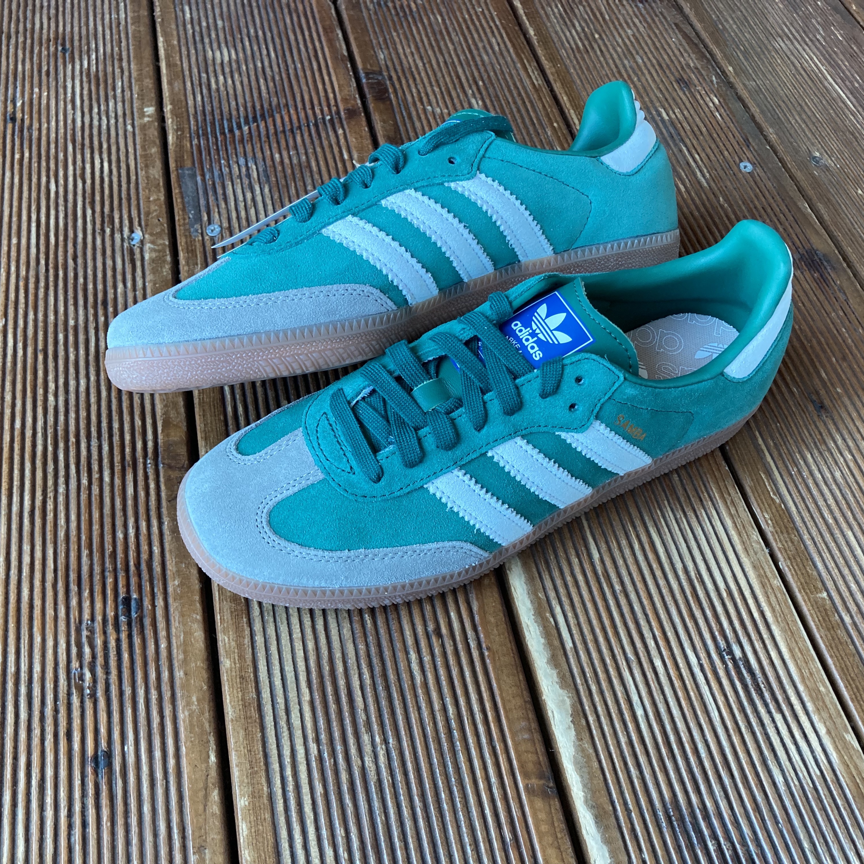 Adidas Samba OG Collegiate Green Gum 착용 스타일