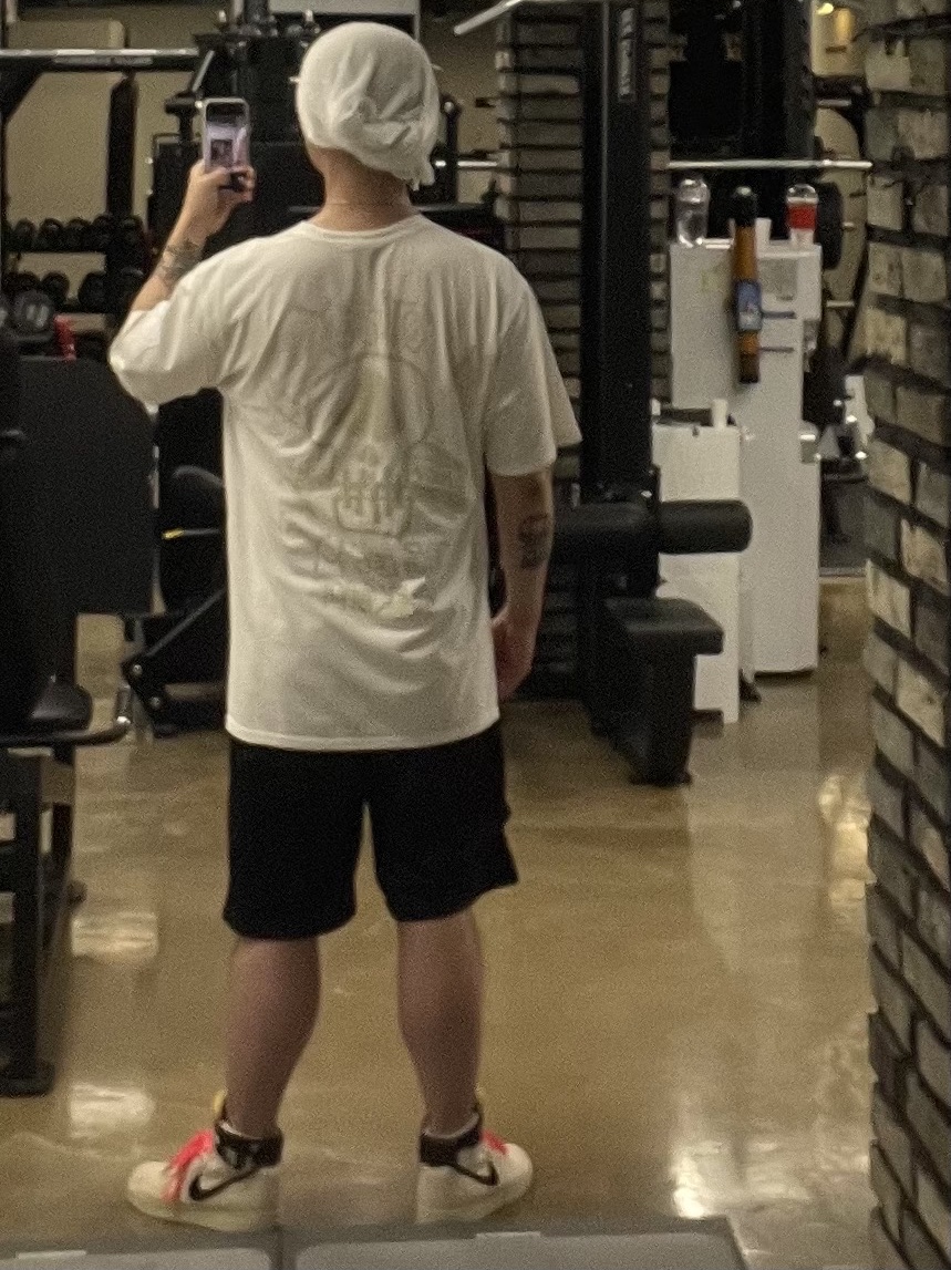 Stussy x Our Legacy Work Shop Surf Skull Pigment Dyed T-Shirt Natural, Nike x Stussy Vandal High Fossil 착용 스타일 - 2