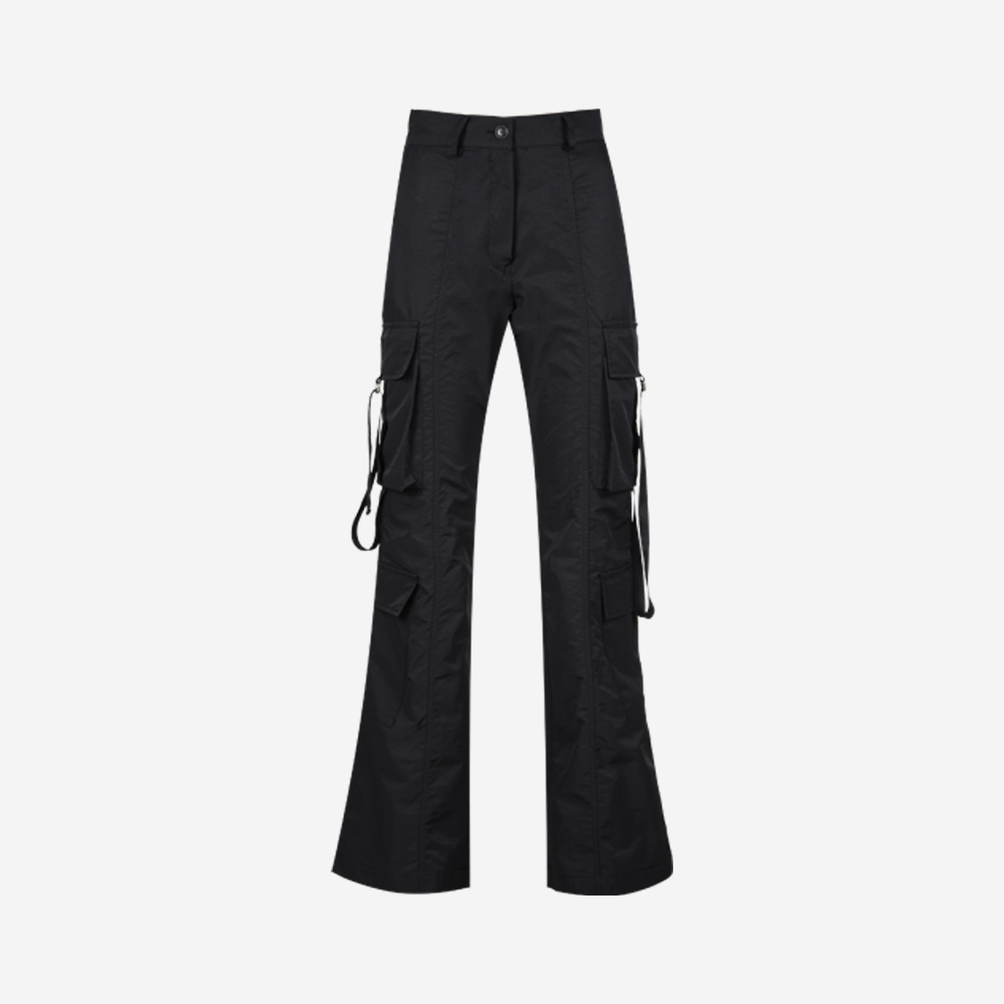 포르타 우먼 스트랩 카고 팬츠 블랙