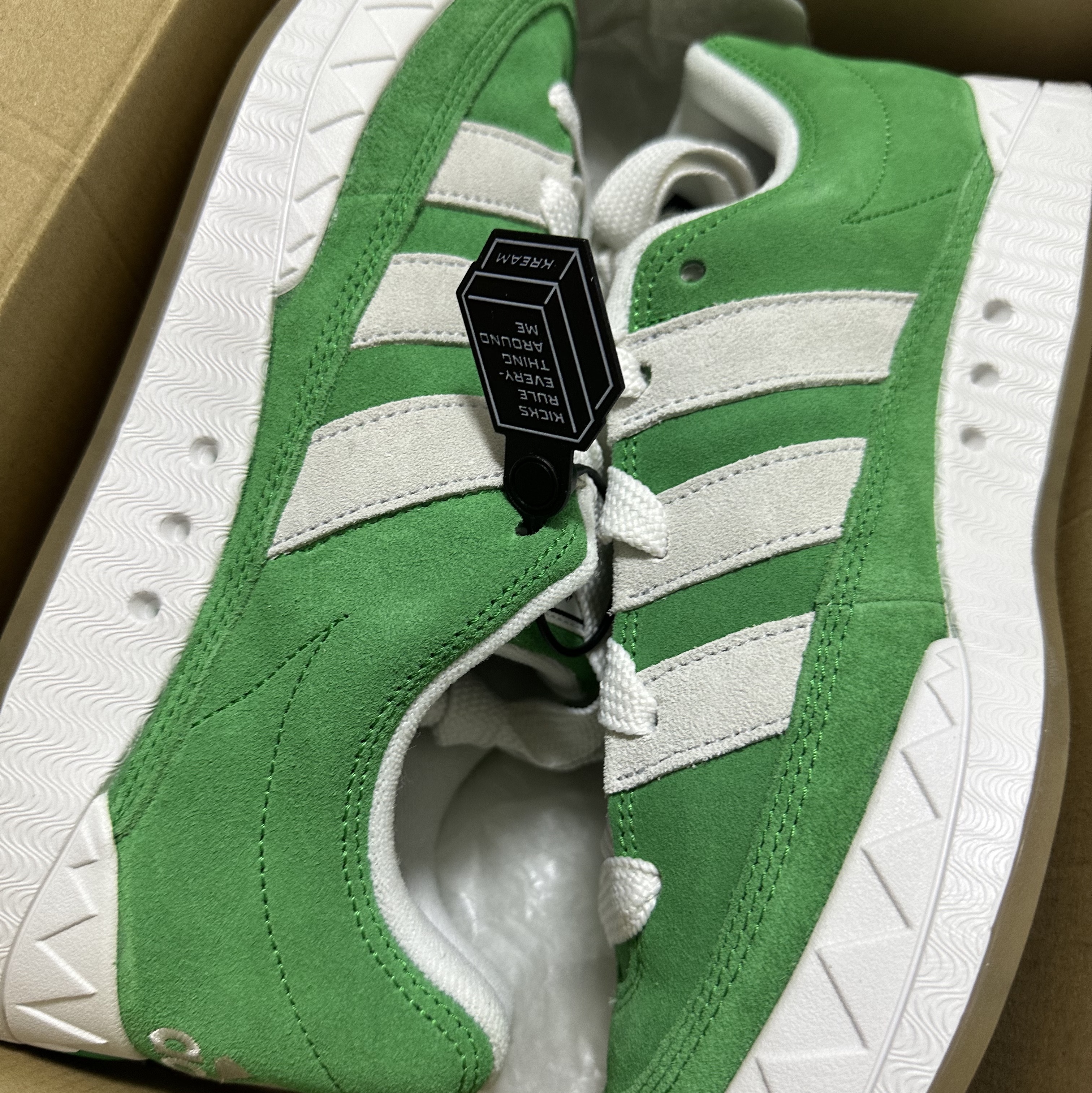 Adidas Adimatic Green 착용 스타일 - 1