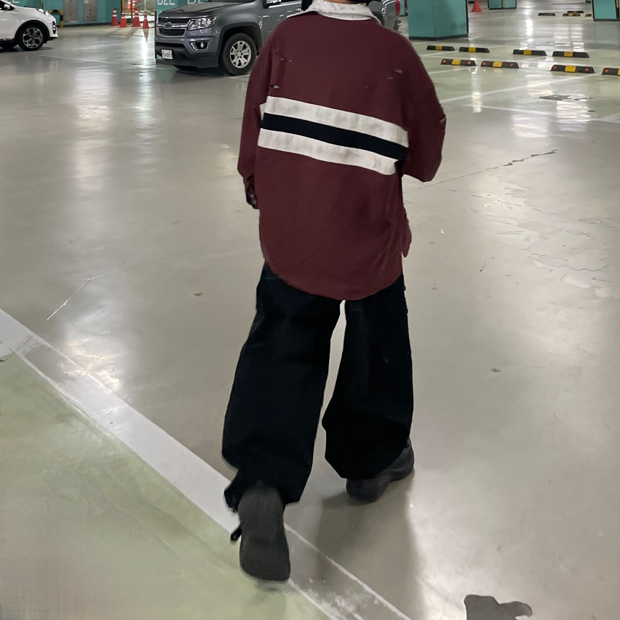Nike x Skepta H86 Earflap Cap QS Black, Project G/R Bullied Polo Shirts Burgundy 착용 스타일 - 2
