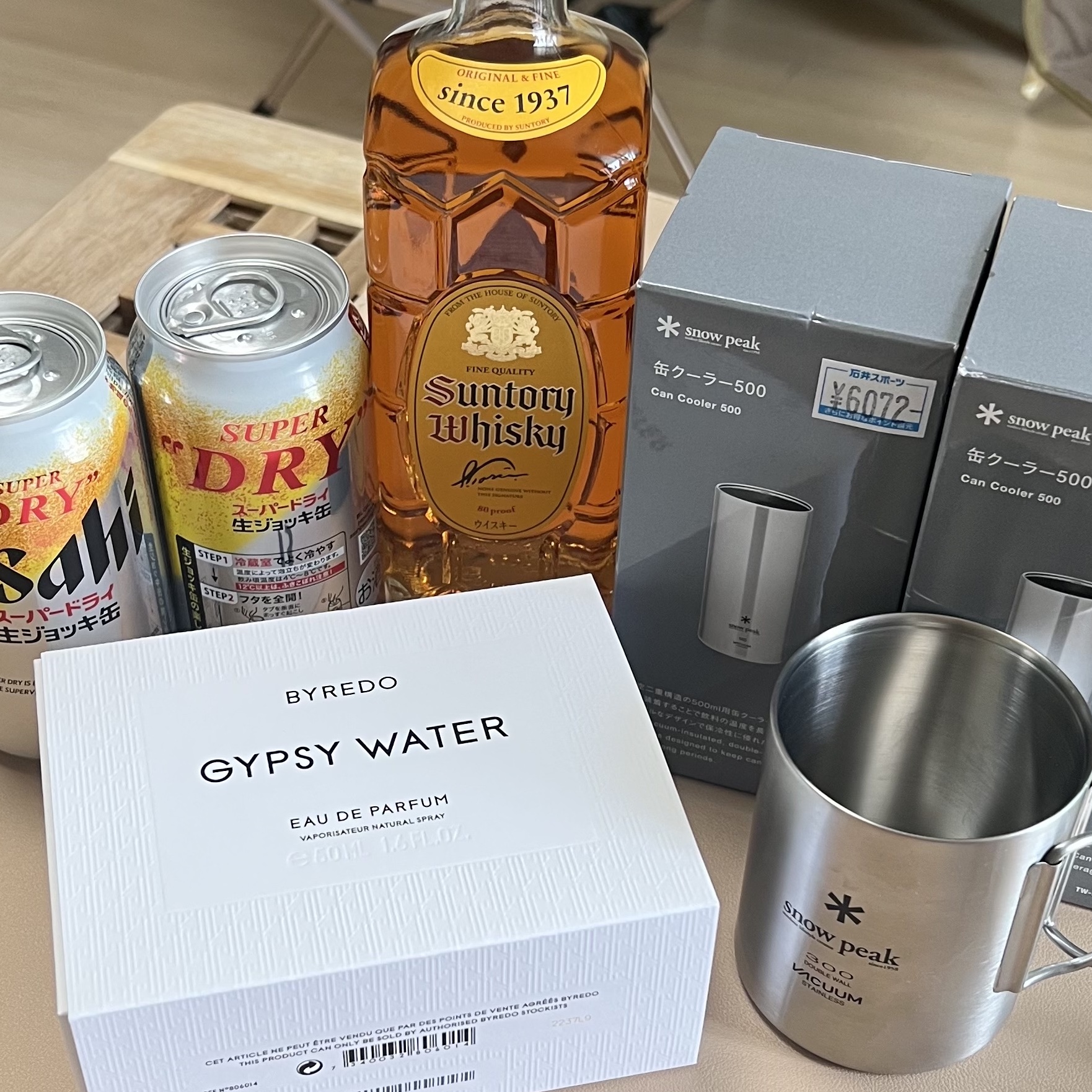 Snow Peak Can Cooler 500, Snow Peak Titanium Double Mug 330FH(R) 착용 스타일 - 1