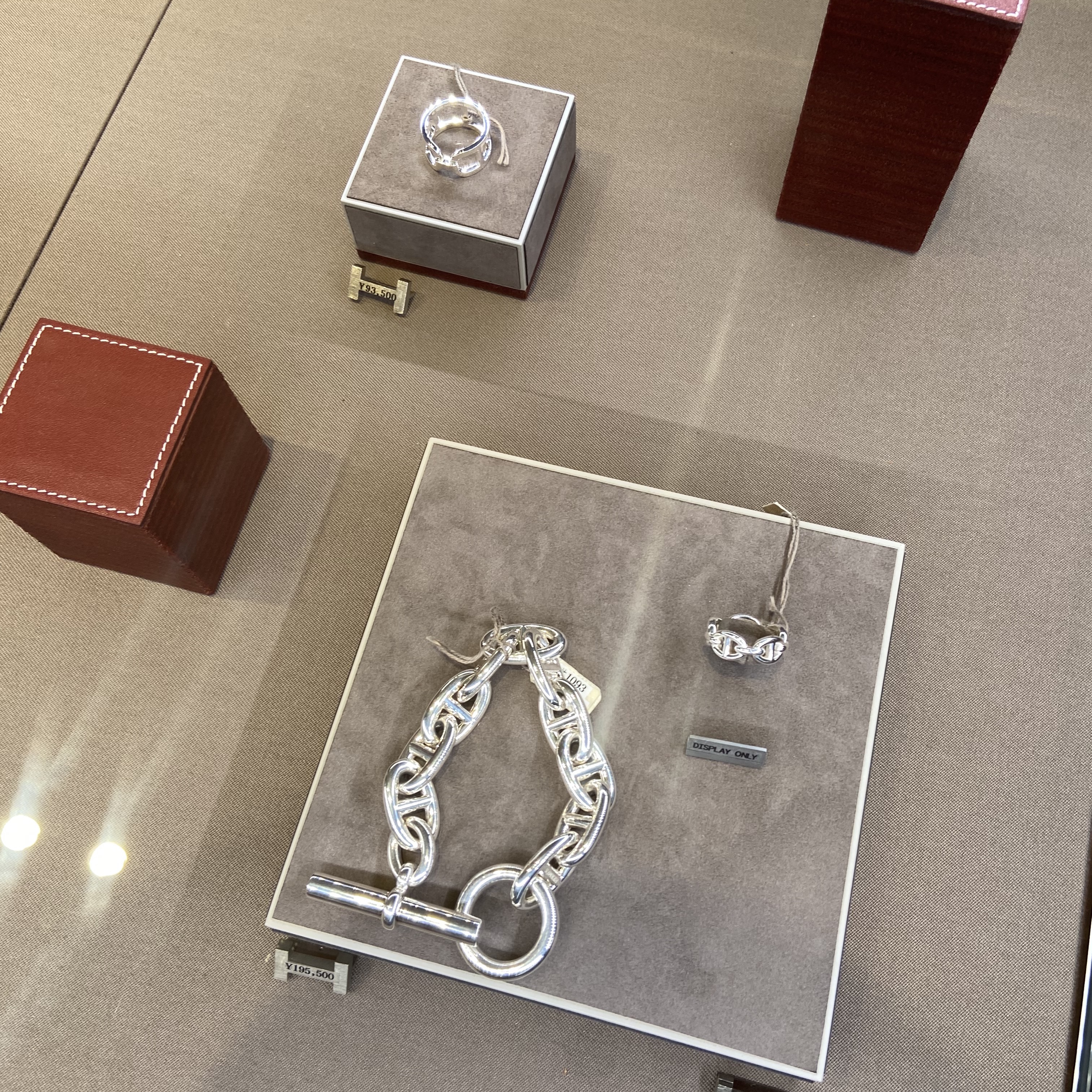 (W) Hermes Small Chaine D'Ancre Enchainee Ring Sterling Silver 착용 스타일