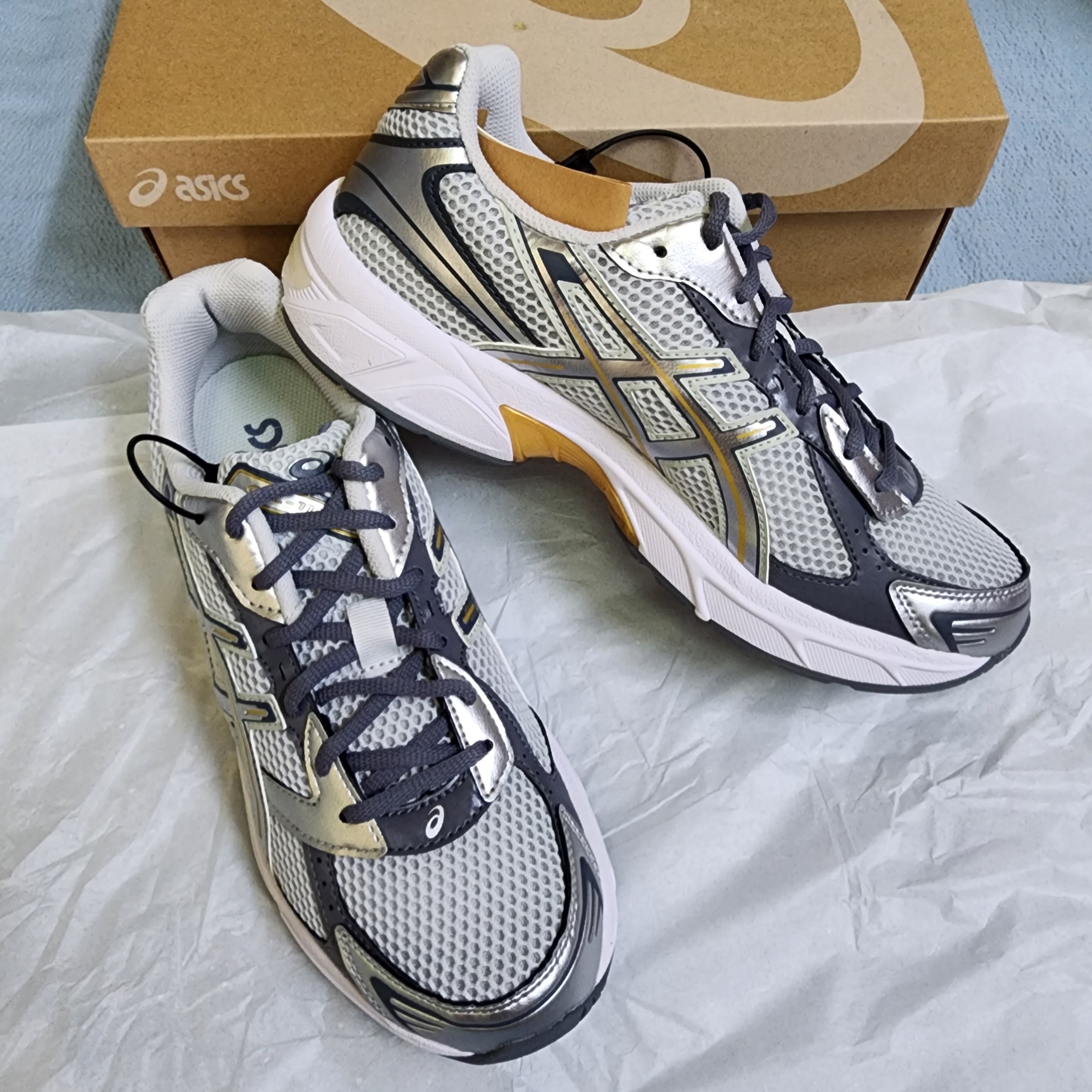 Asics Gel-1130 Polar Shade Pure Silver 착용 스타일 - 1