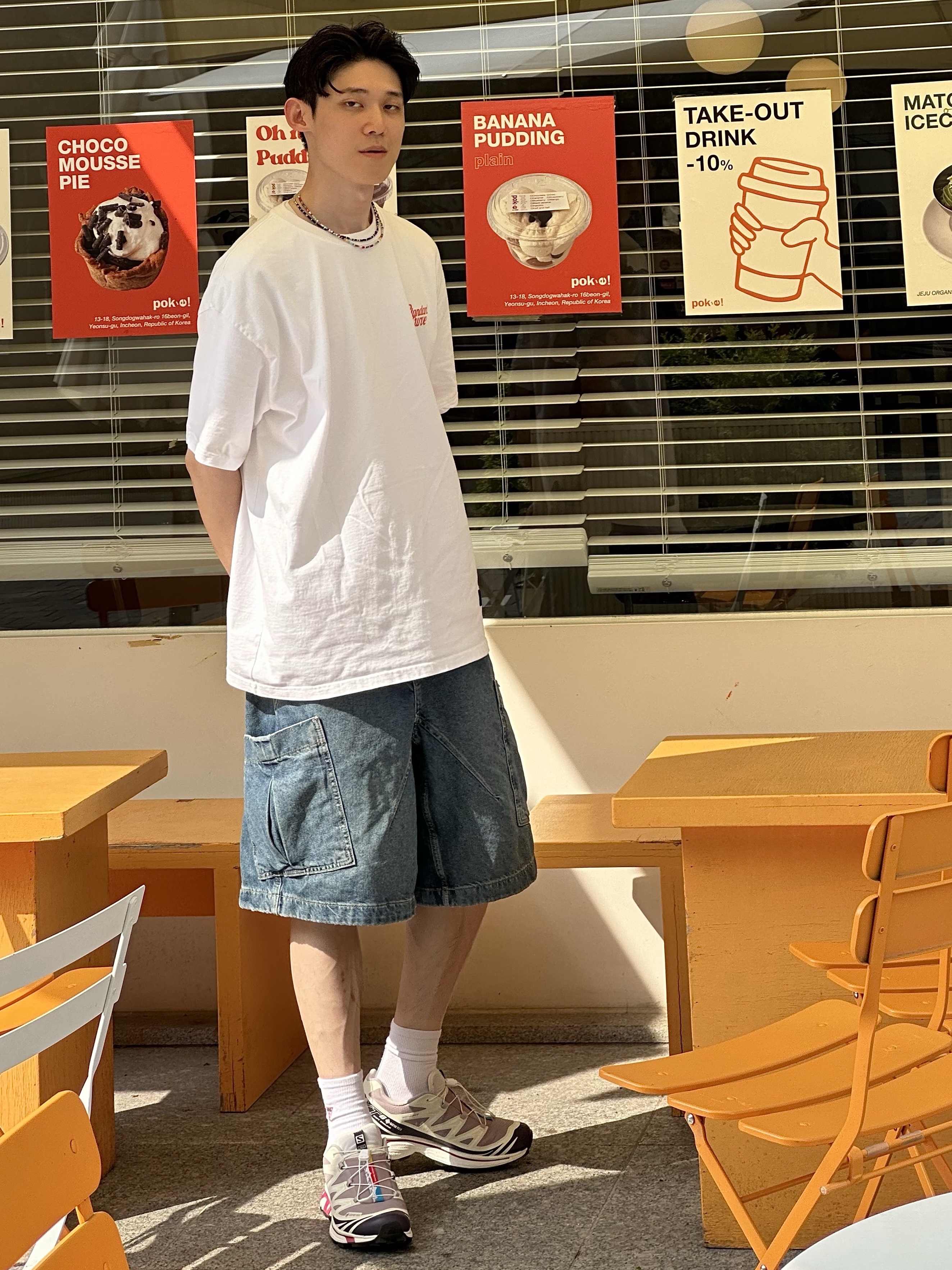 Salomon x Kith XT-6 Gore-Tex Quail Moonscape Vanilla Ice 착용 스타일