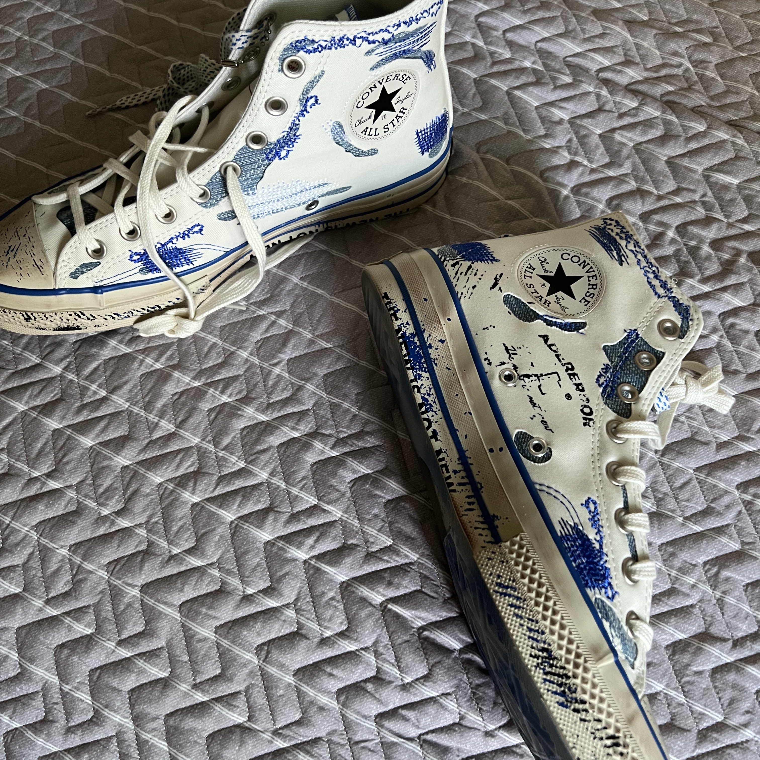 Converse x Ader Error Chuck 70 High White 착용 스타일