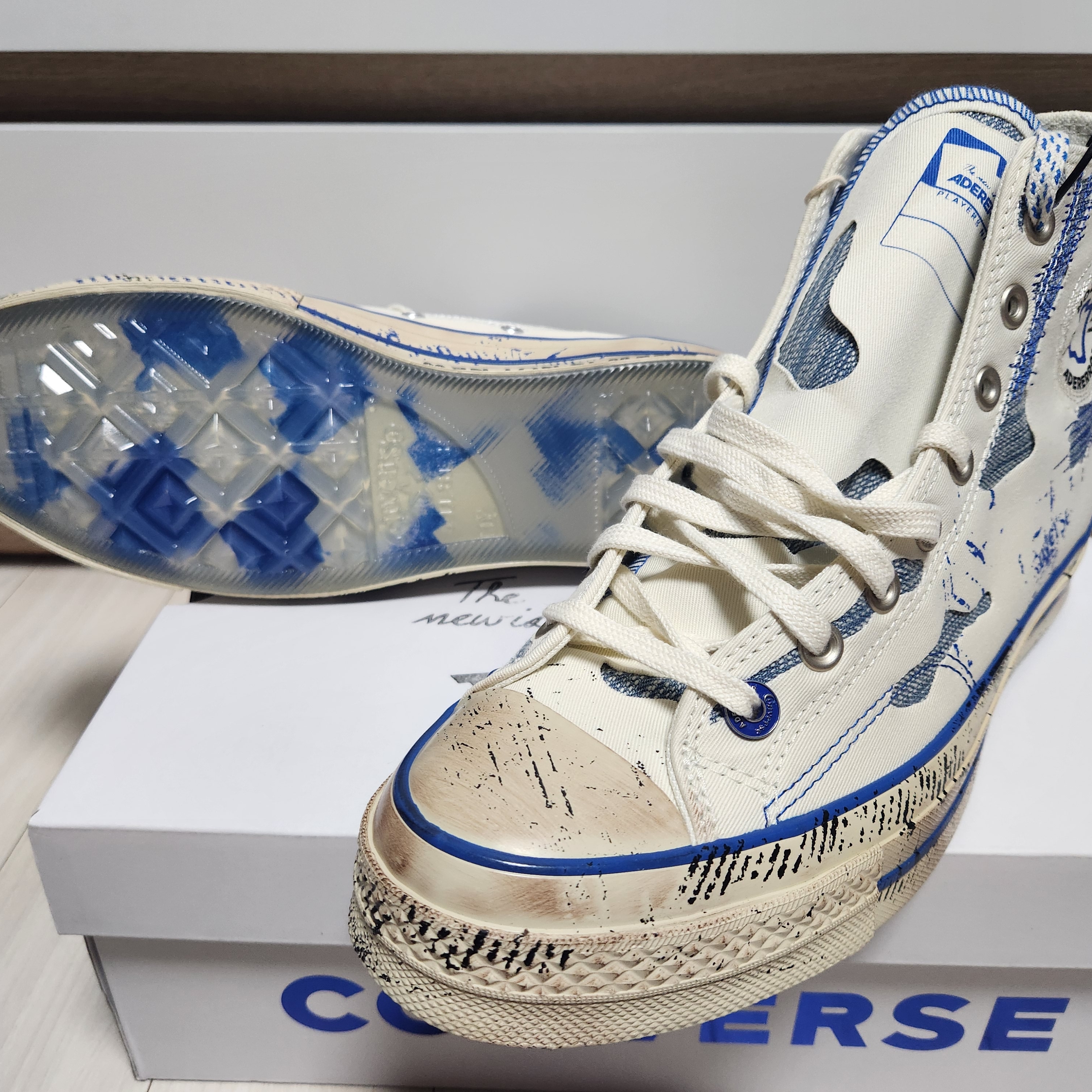 Converse x Ader Error Chuck 70 High White 착용 스타일 - 2