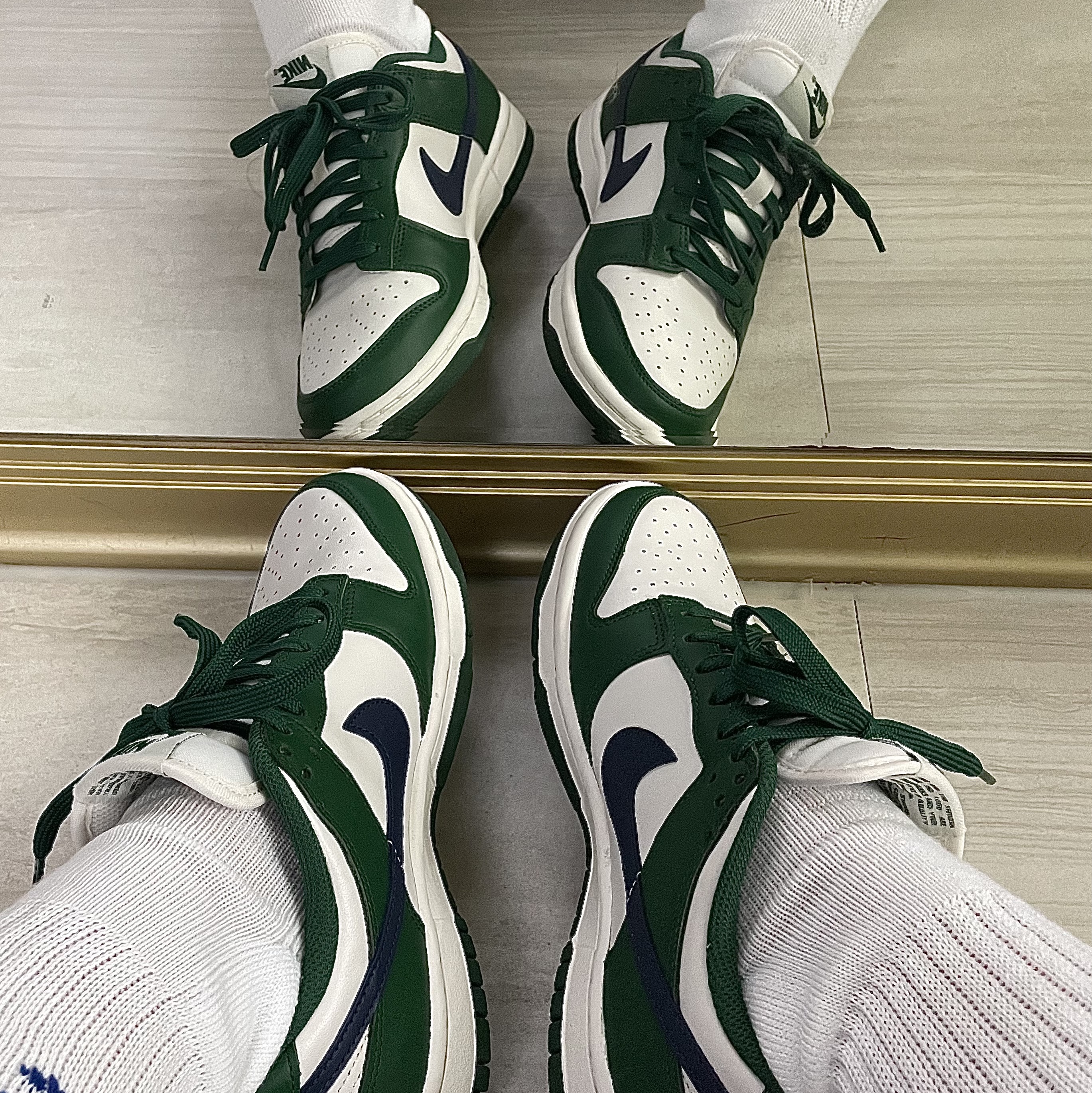 (W) Nike Dunk Low Gorge Green 착용 스타일
