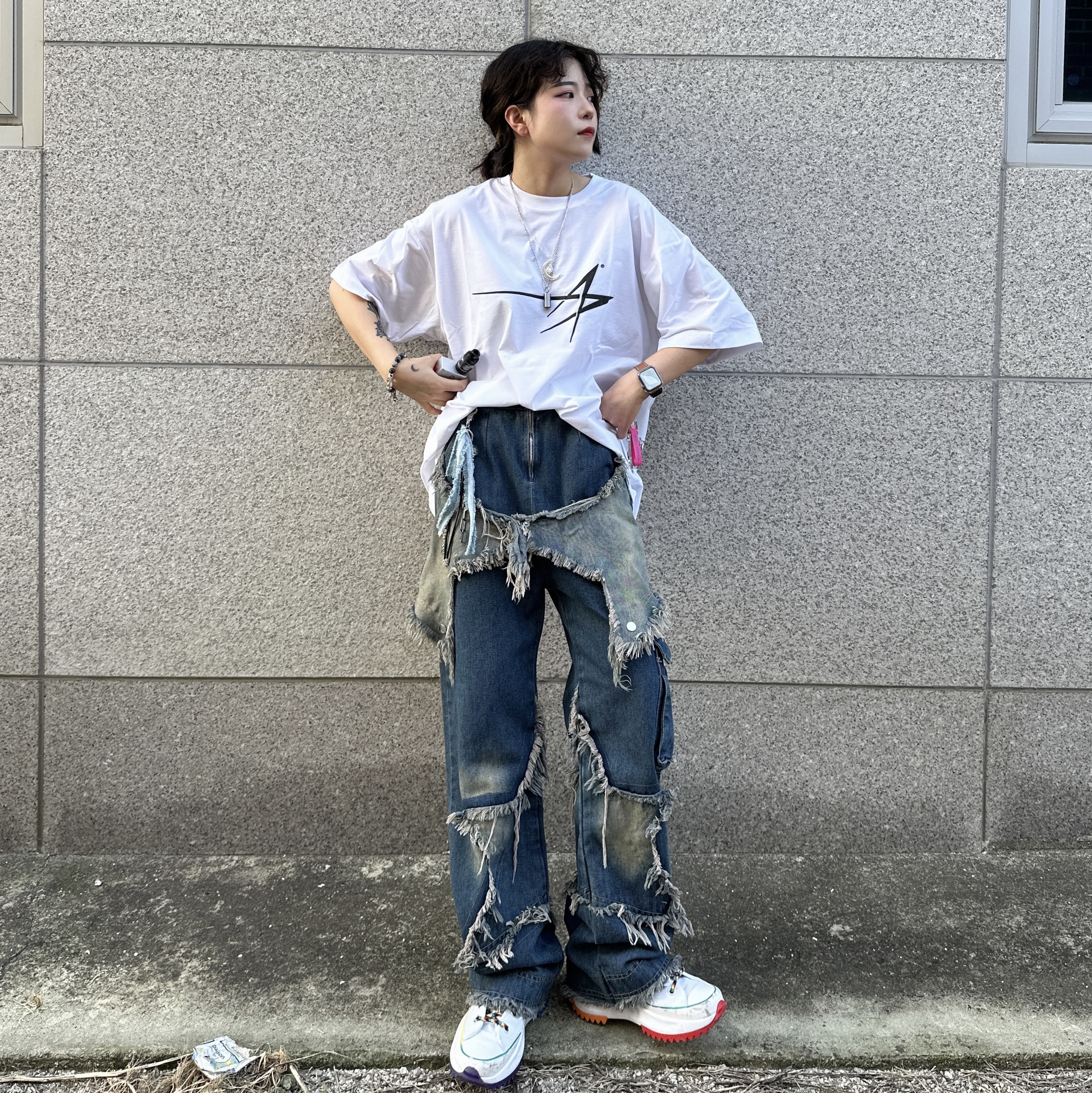 Converse Run Star Hike Hi Pride 착용 스타일 - 2