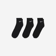 Nike Everyday Cushioned Training Ankle Socks Black (3 Pack/Korean Ver.)