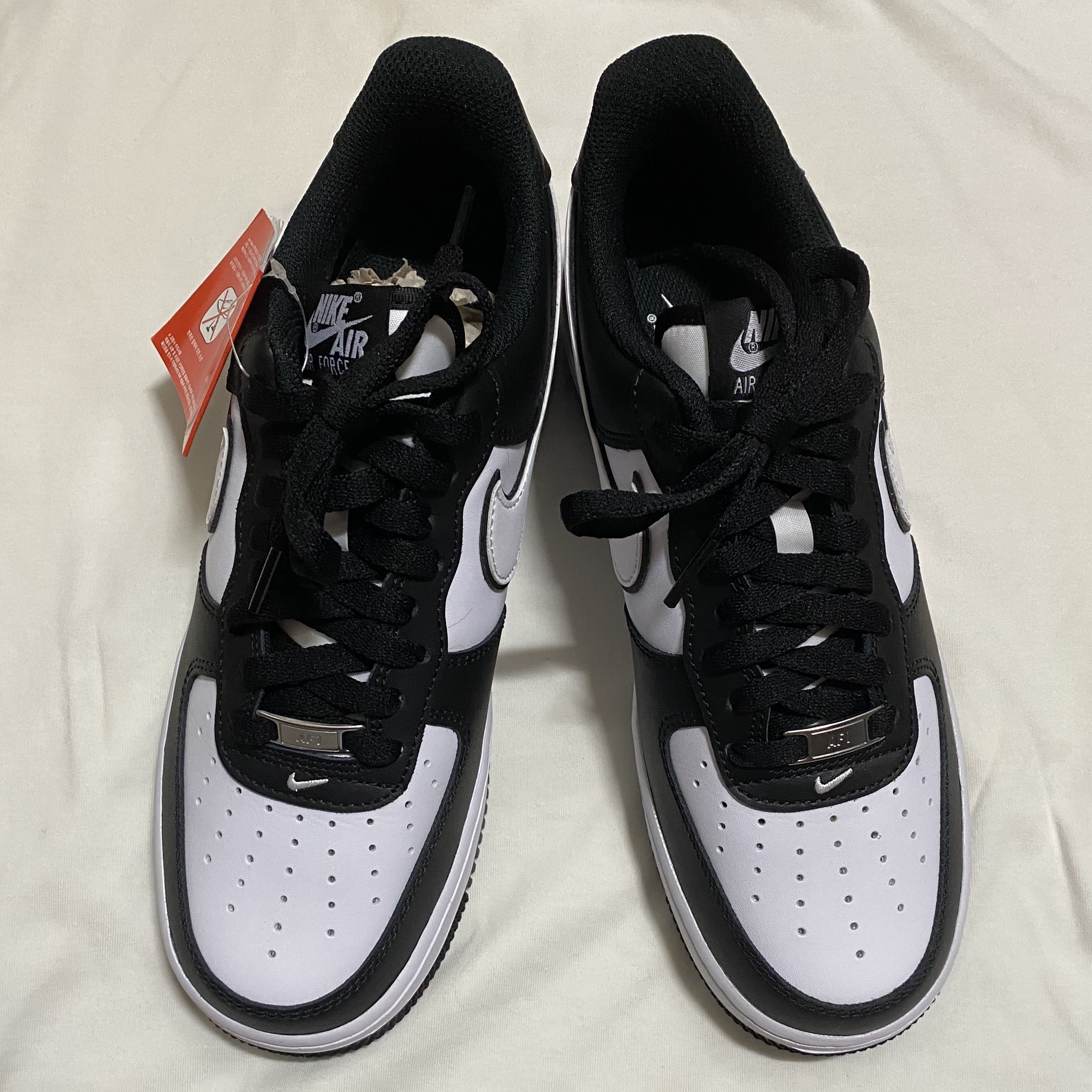 Nike Air Force 1 '07 Black White 착용 스타일