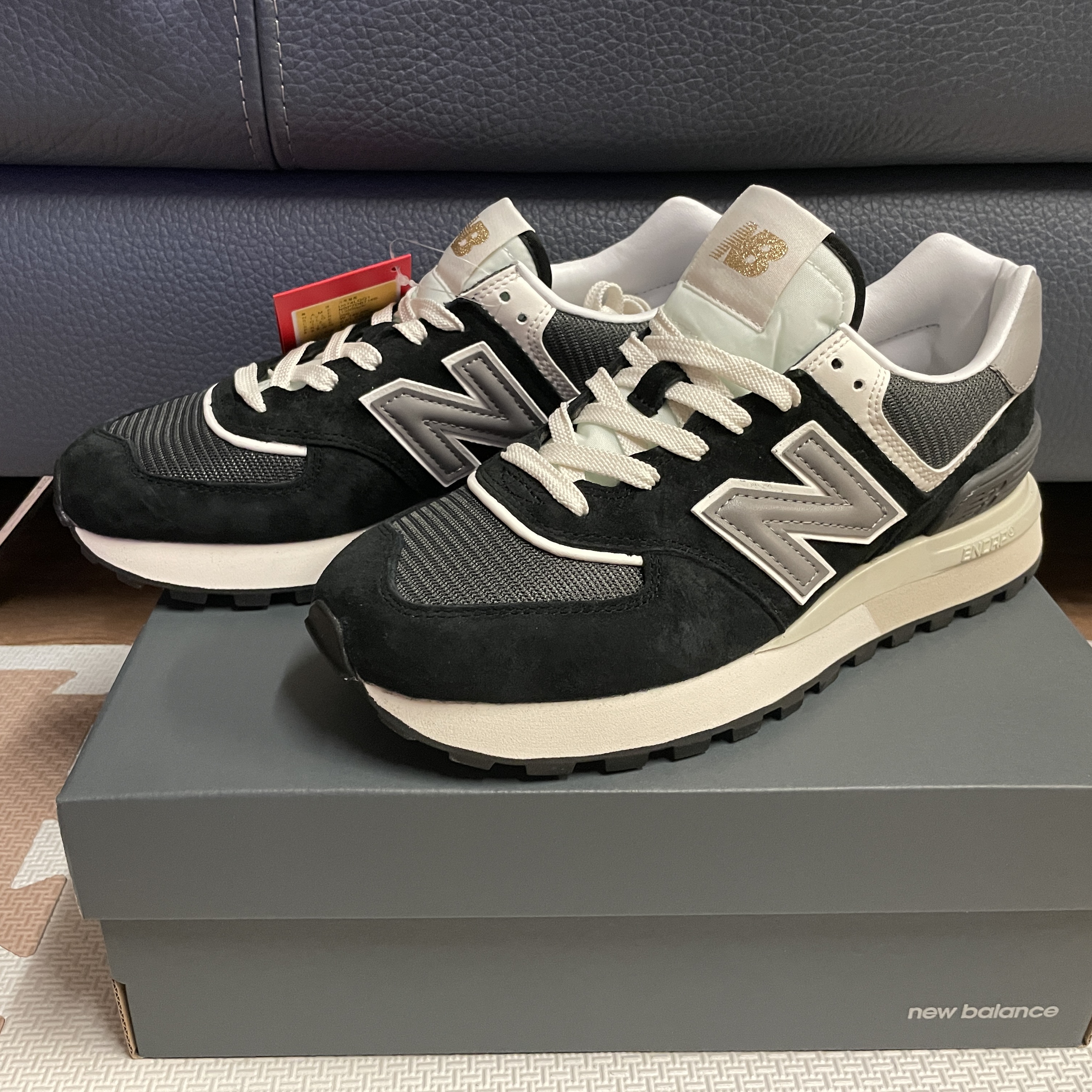 New Balance 574 Legacy Black 착용 스타일