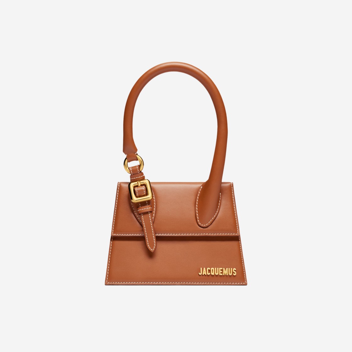 Jacquemus Le Chiquito Moyen Boucle Signature Buckled Handbag Light Brown 상세 이미지 1