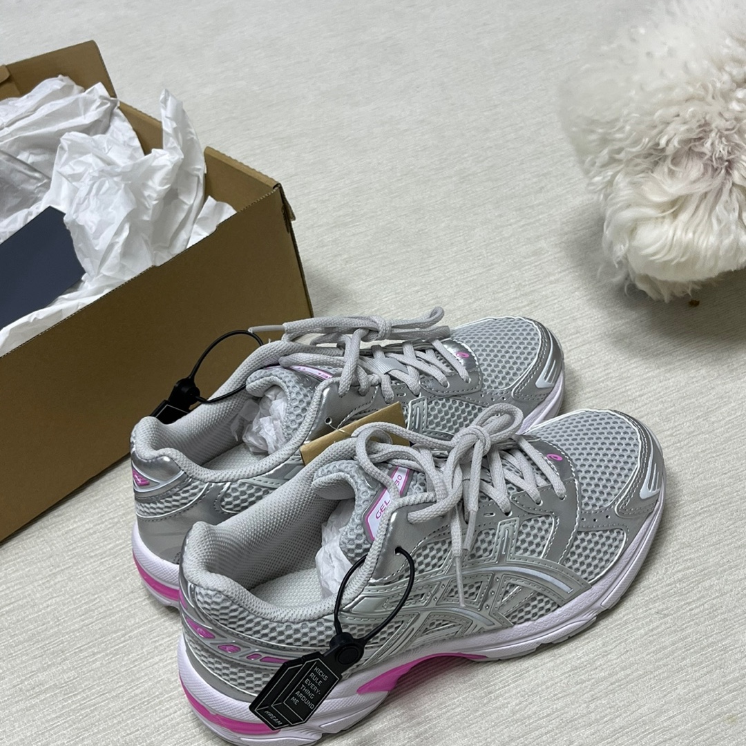 (W) Asics Gel-1130 Glacier Grey Pure Silver 착용 스타일 - 1