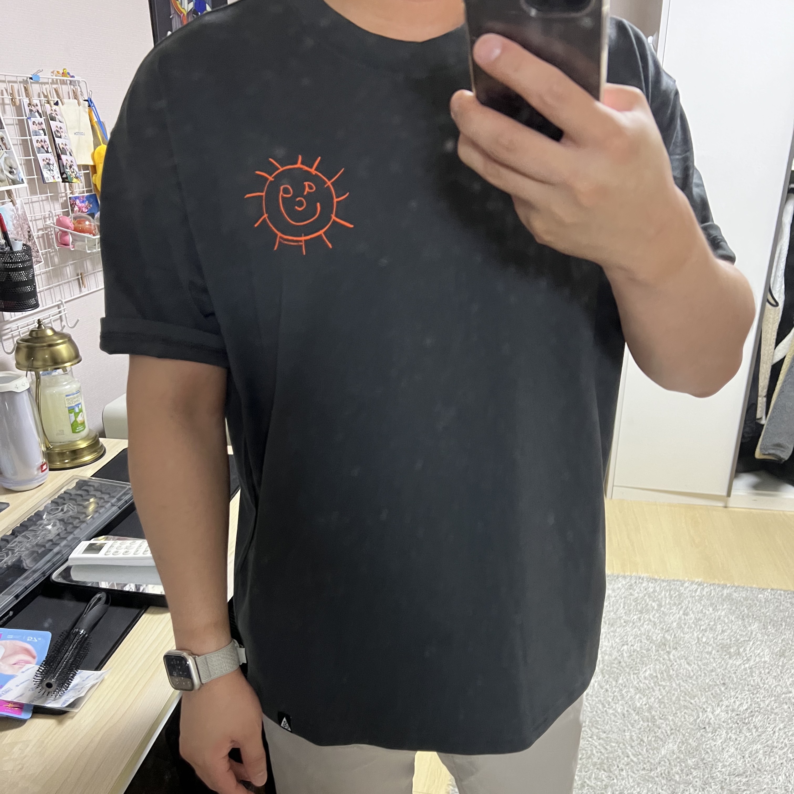 Nike ACG Sunshine T-Shirt Dark Smoke Grey - Asia 착용 스타일