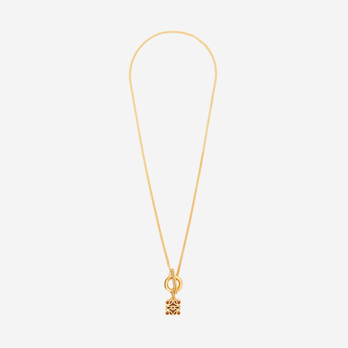 (W) Loewe Anagram Pendant in Sterling Silver Gold 상세 이미지 1