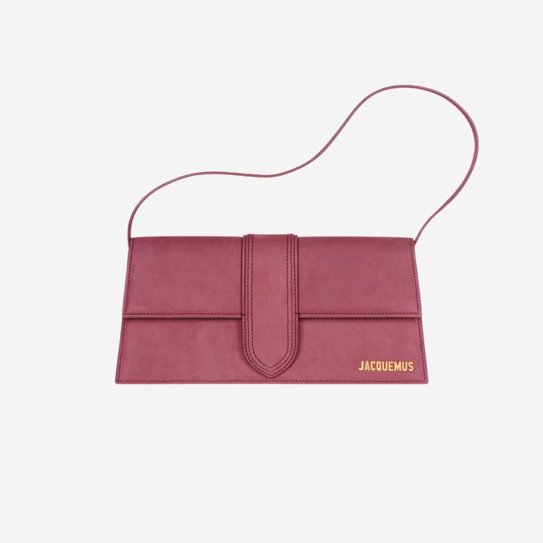 Jacquemus Le Bambino Long Flap Bag Burgundy 상세 이미지 1