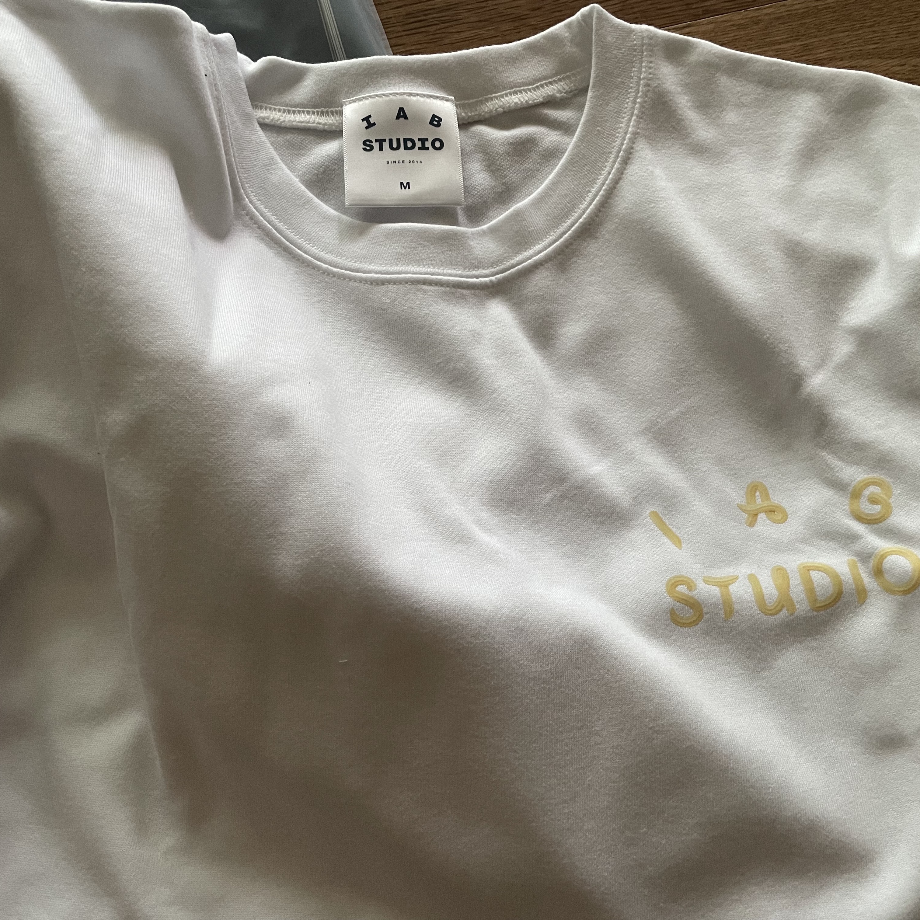 IAB Studio x Ottogi Mayonnaise 50th Anniversary T-Shirt White 착용 스타일 - 4