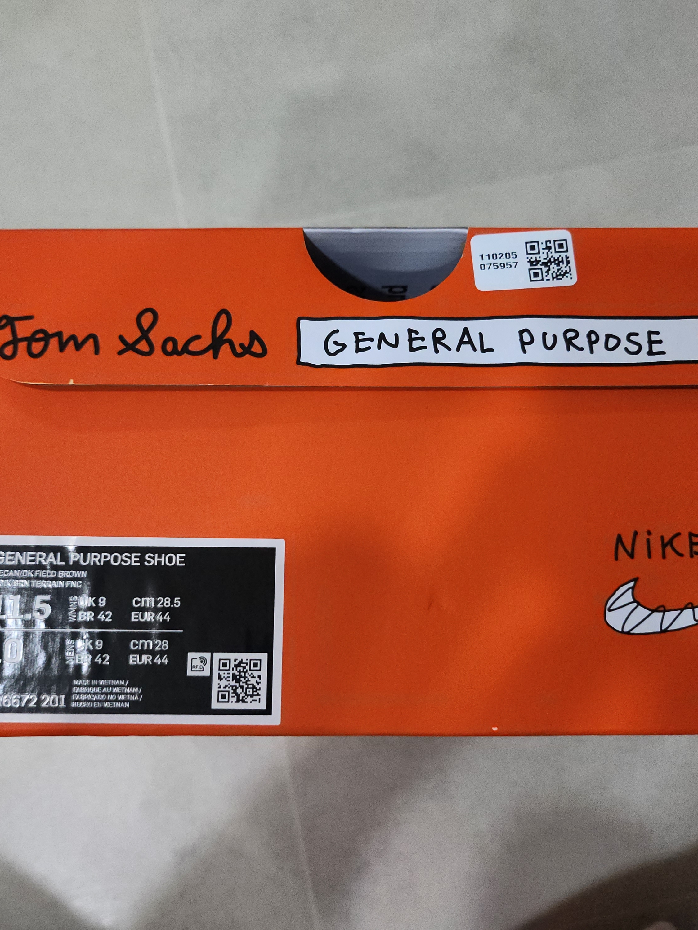Nike x Tom Sachs General Purpose Shoe Brown 착용 스타일 - 3