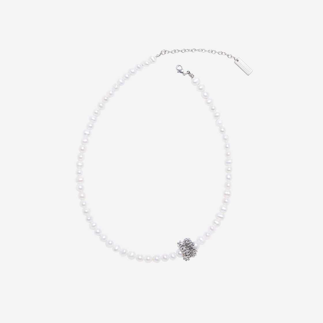 포트레이트 리포트 브로큰 스태츄 펄 네클리스 실버(Portrait Report Broken Staute Pearl Necklace Silver) - 2