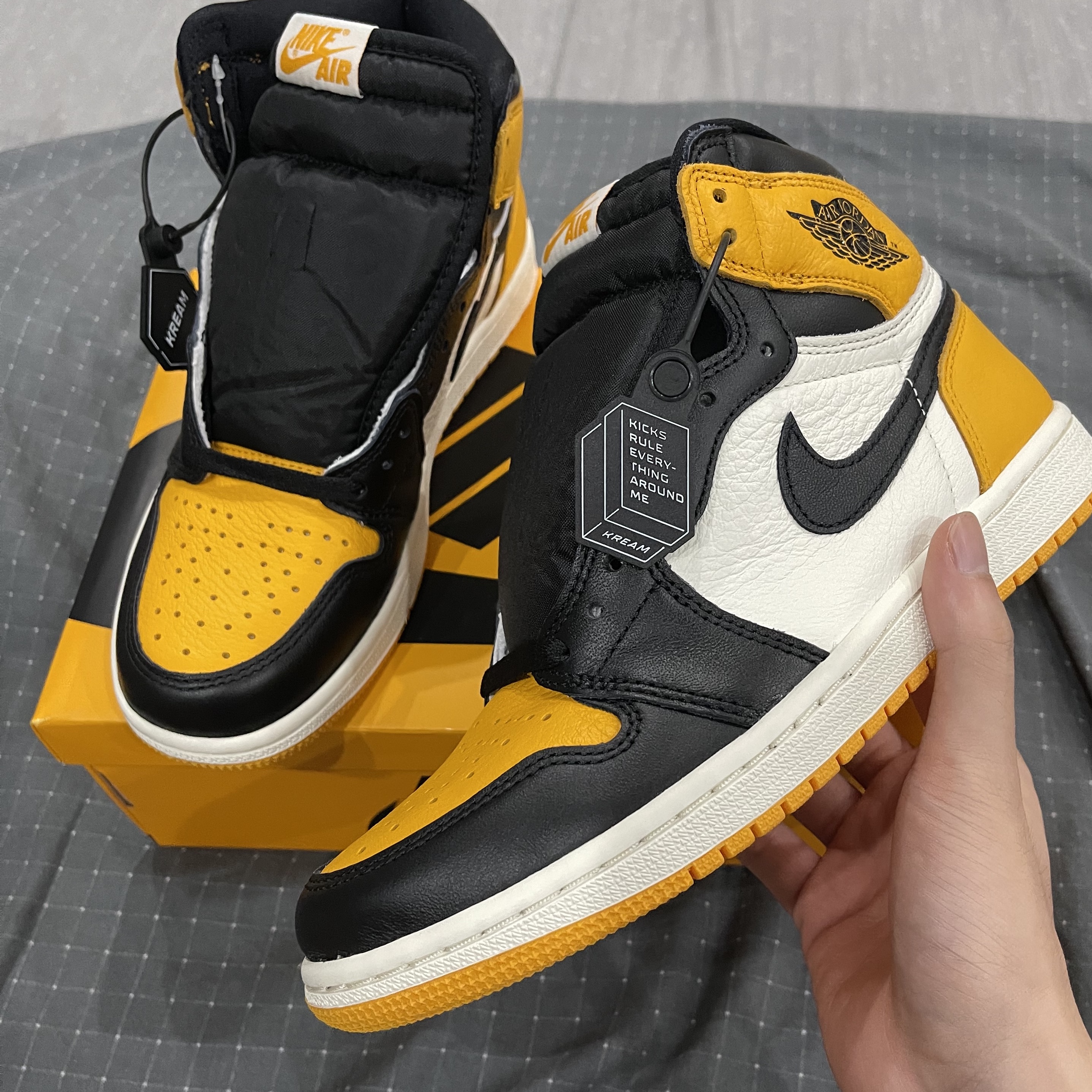 Jordan 1 Retro High OG Taxi 착용 스타일 - 2