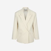 Porta Women Nylon Standard Over Jacket Ivory
