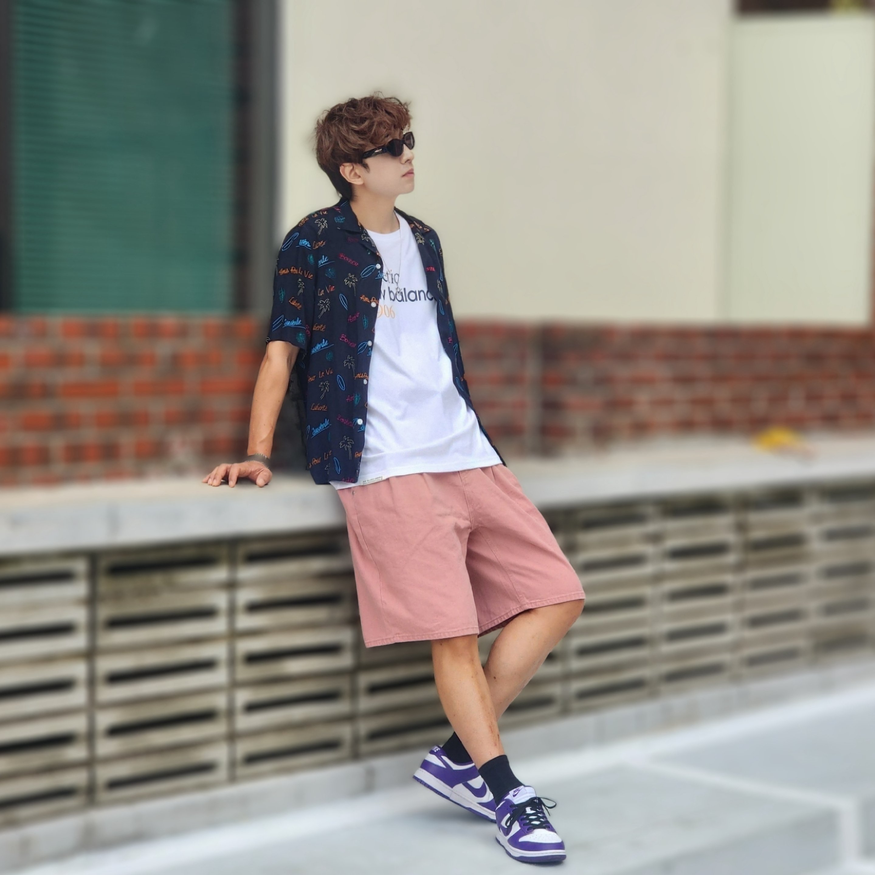 Nike Dunk Low Retro Championship Court Purple 착용 스타일 - 3