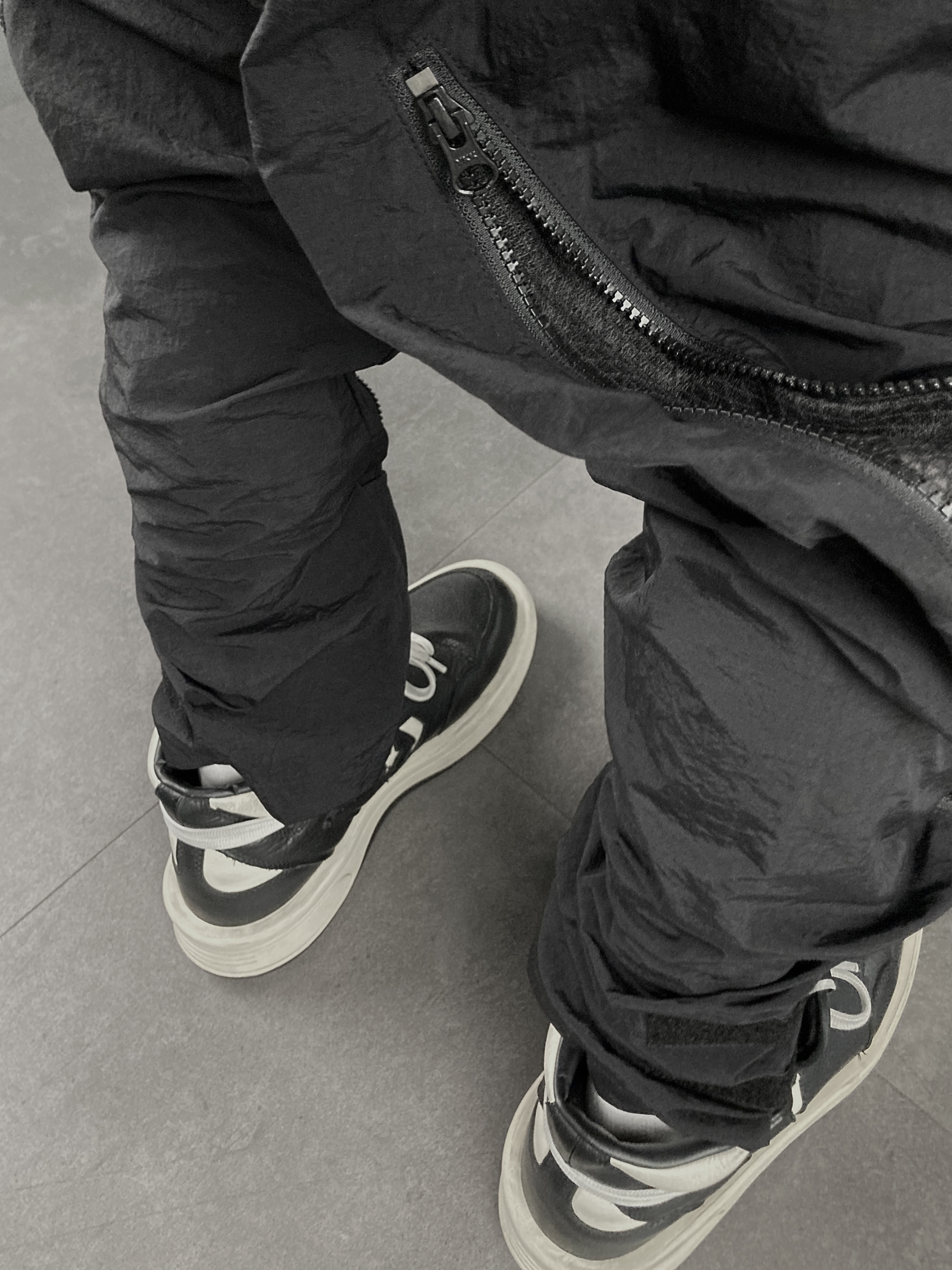 Converse x Drkshdw Turbowpn Black Cream, Converse x Drkshdw Dad Cap Black 착용 스타일 - 4