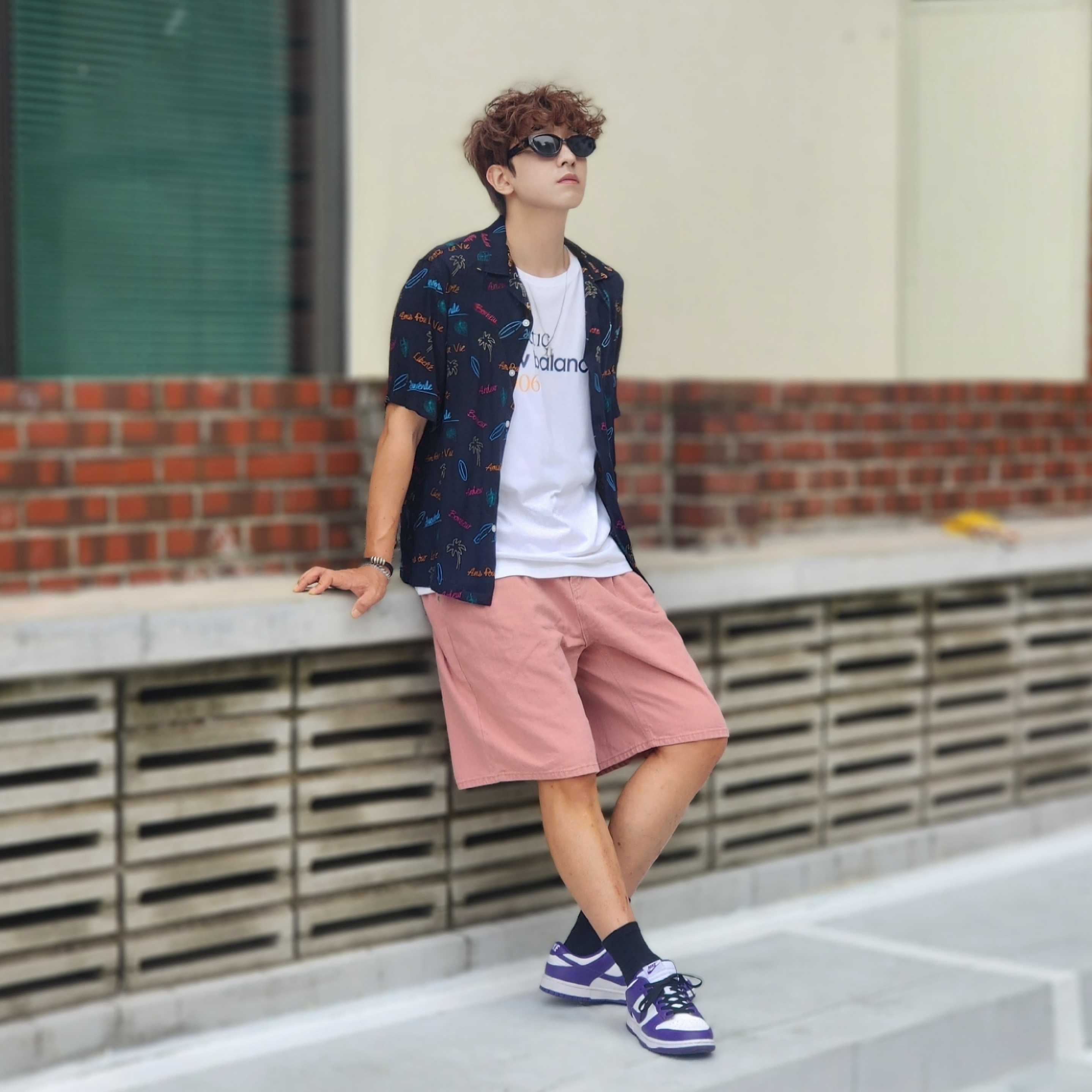 Nike Dunk Low Retro Championship Court Purple 착용 스타일 - 2