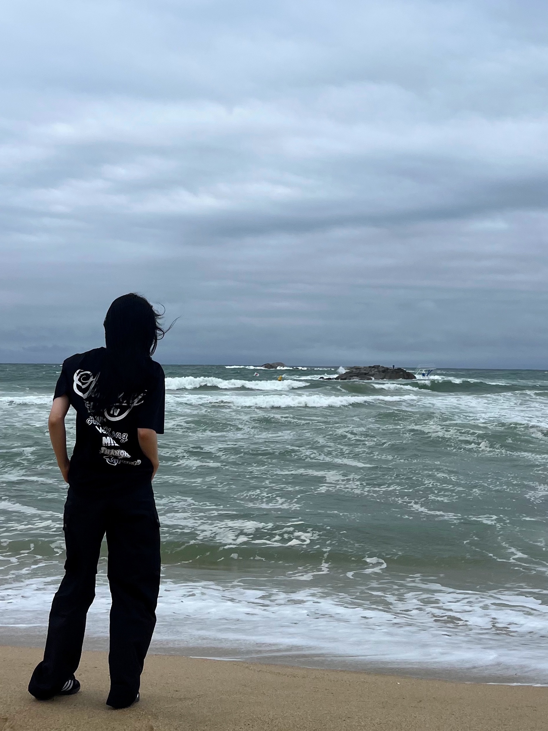 Stussy Tour T-Shirt Black 착용 스타일