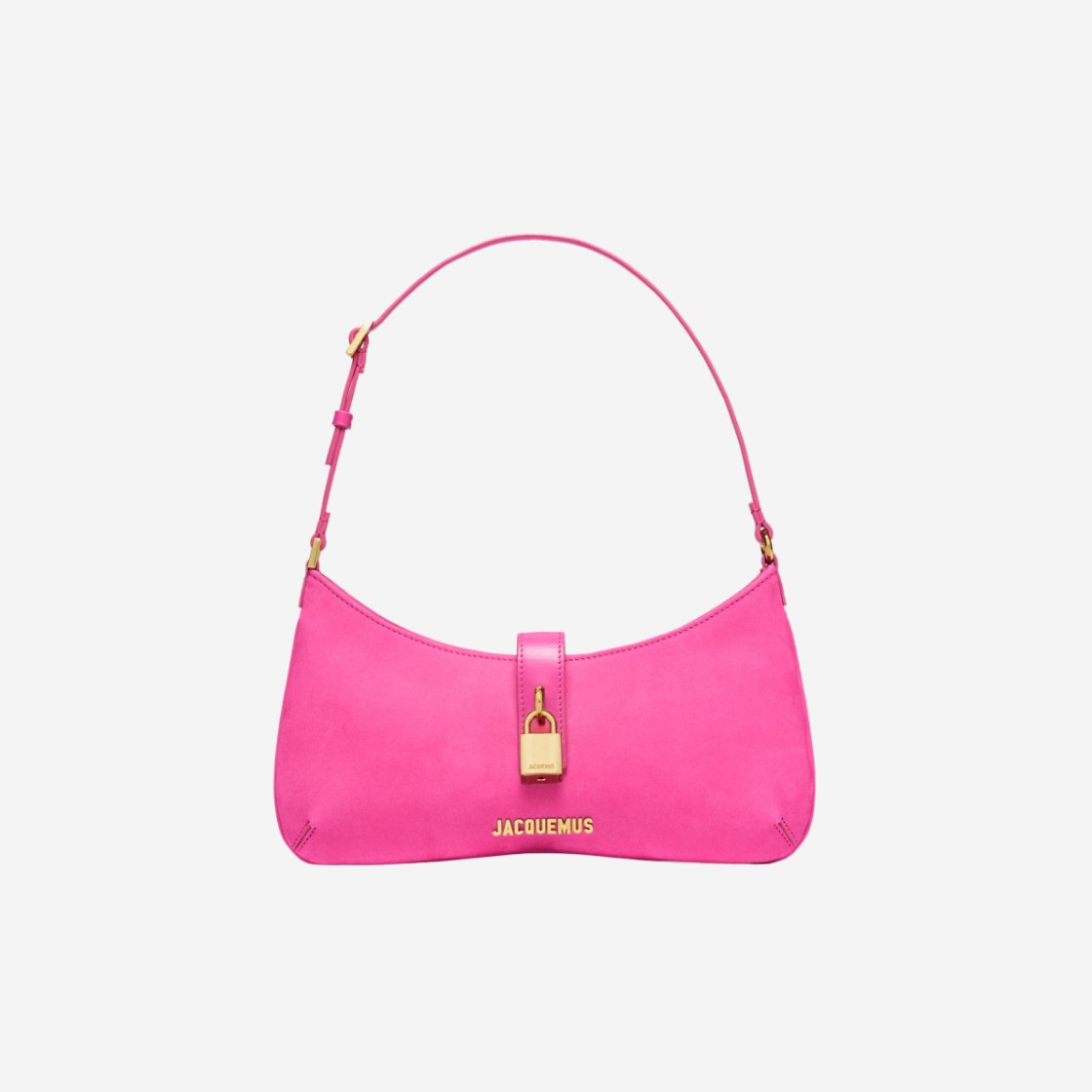 Jacquemus Le Bisou Cadenas Padlock Shoulder Bag Dark Pink 상세 이미지 1