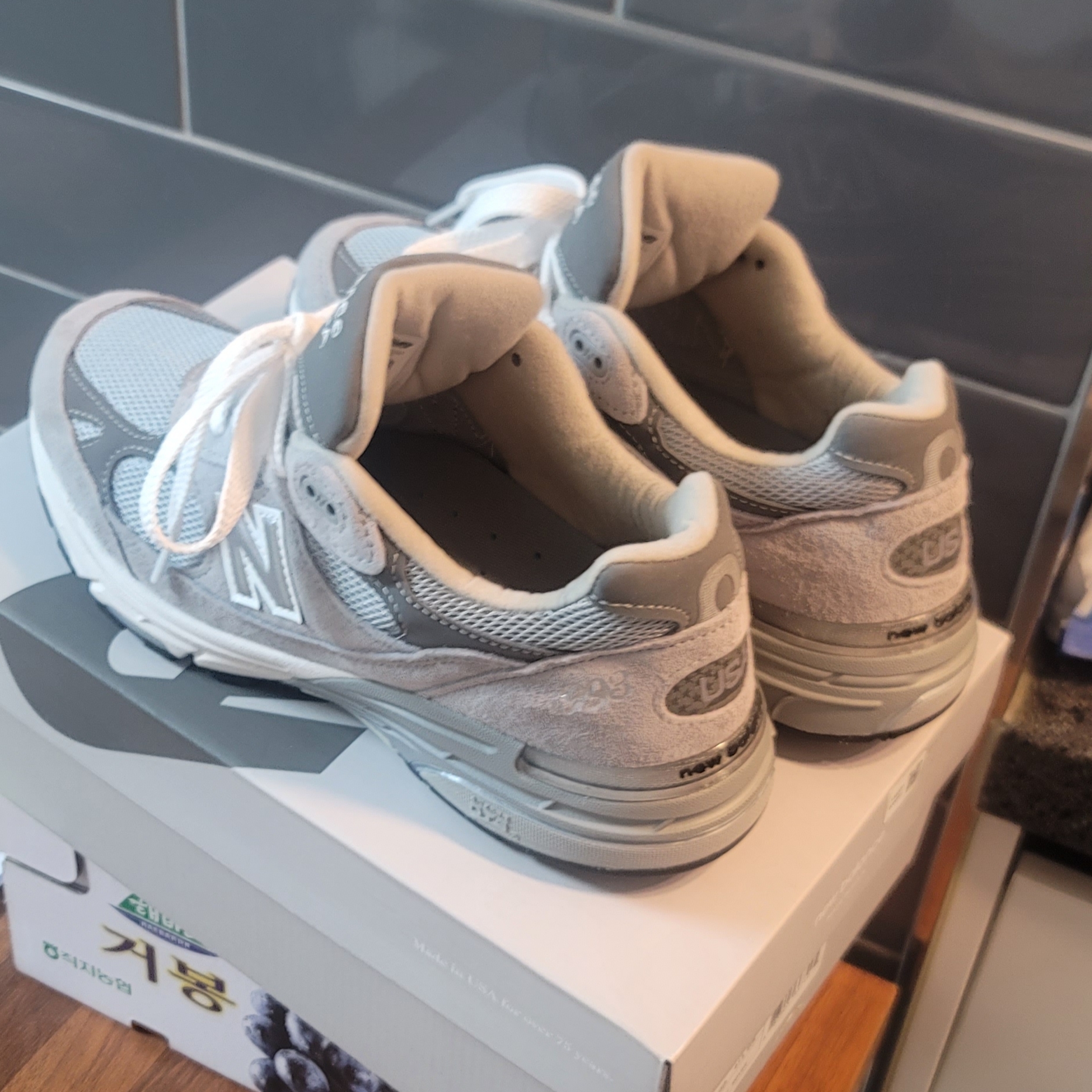 New Balance 993 Made in USA Grey - D Standard 착용 스타일