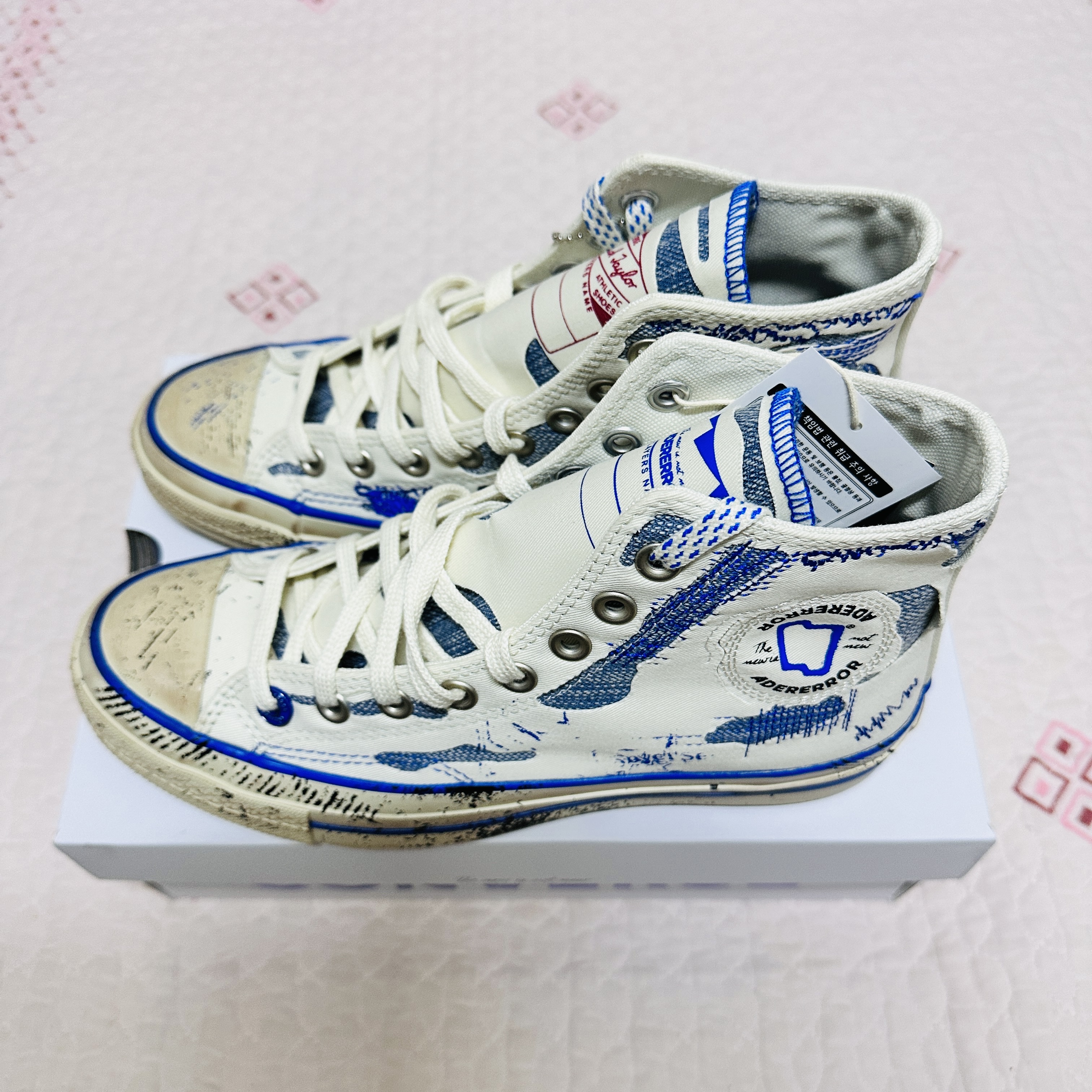 Converse x Ader Error Chuck 70 High White 착용 스타일 - 2
