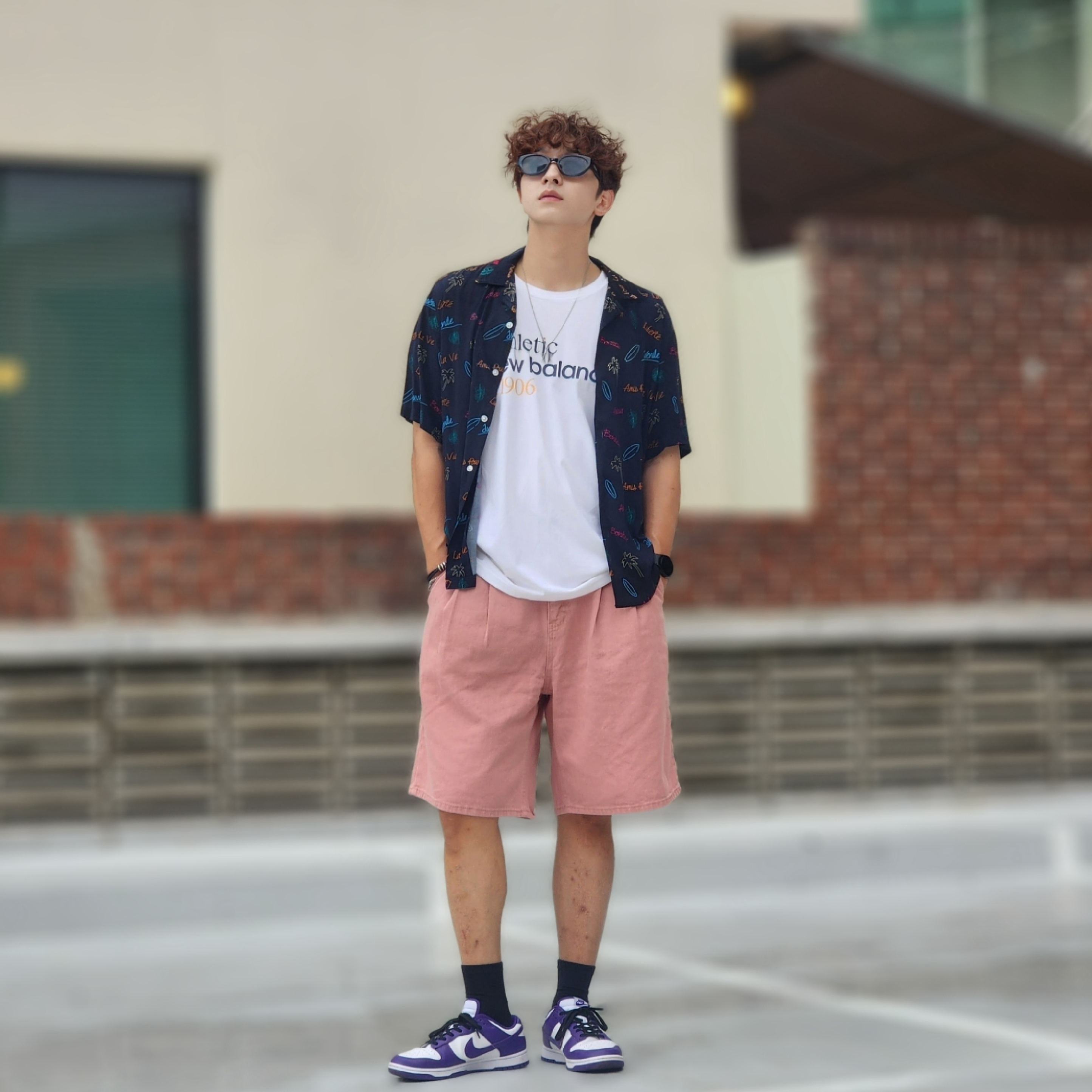 Nike Dunk Low Retro Championship Court Purple 착용 스타일 - 1