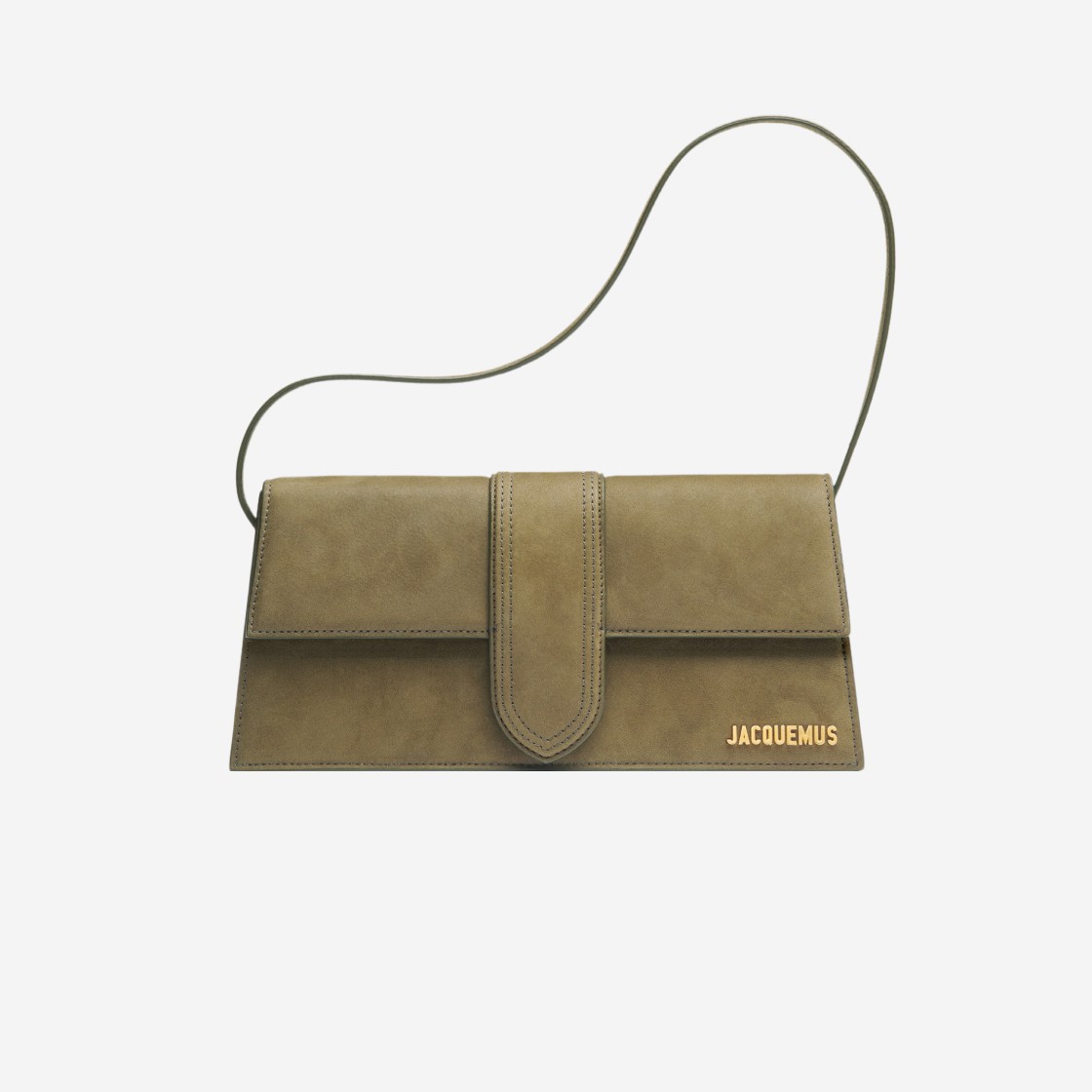 Jacquemus Le Bambino Long Flap Bag Dark Khaki 상세 이미지 1