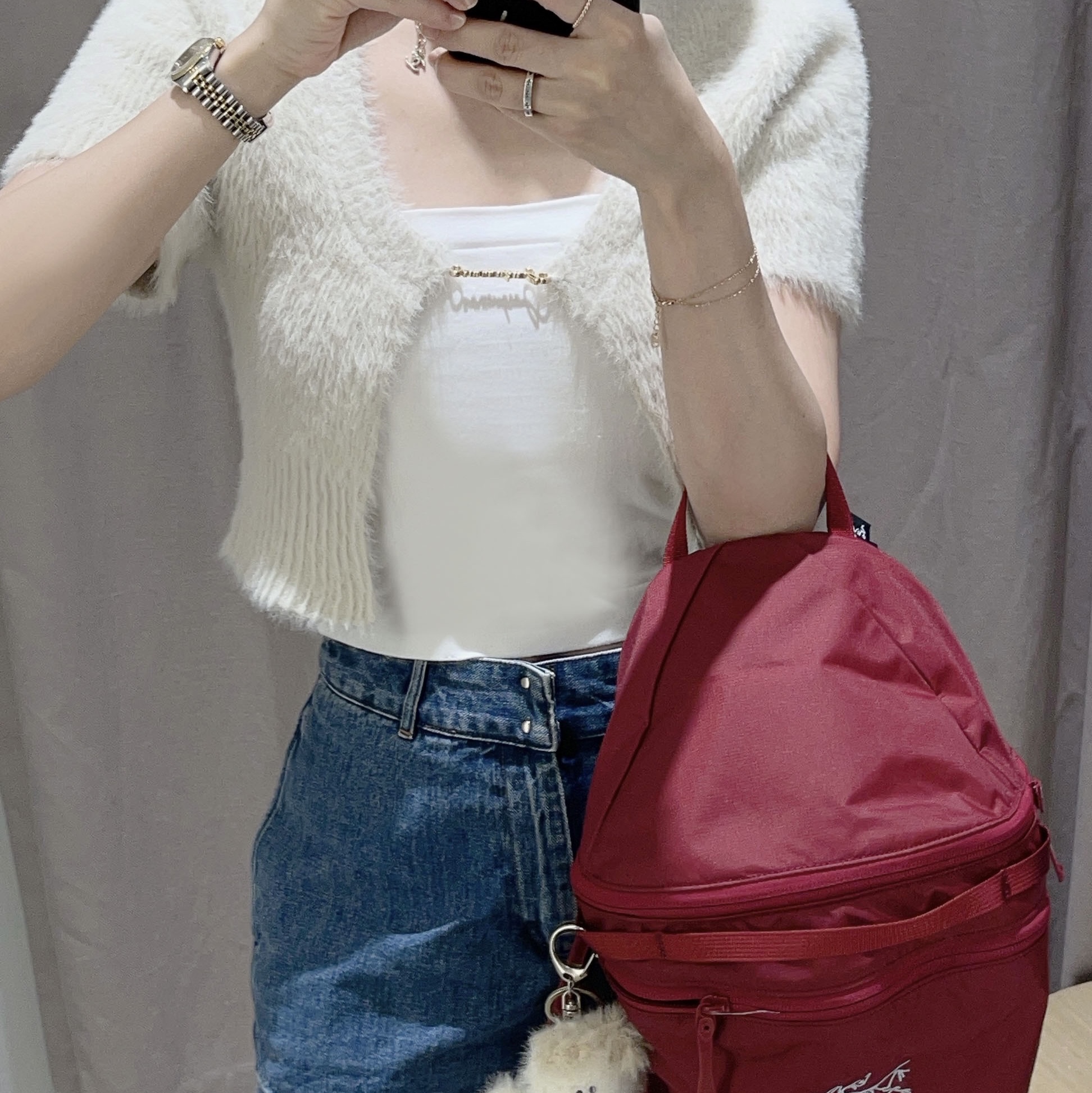 Arc'teryx Heliad 15 Backpack Bordeaux 착용 스타일 - 3