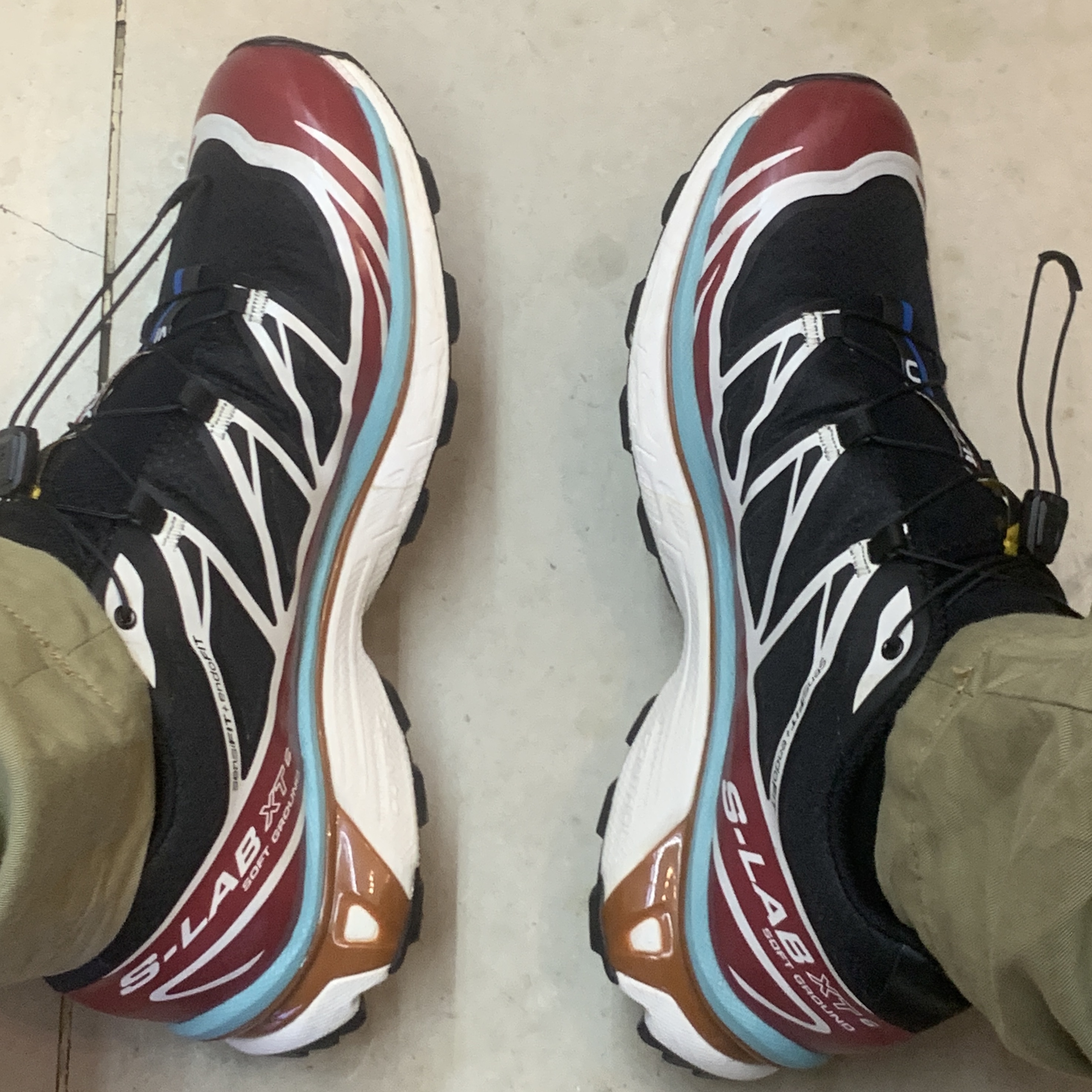 Salomon S/LAB XT-6 Softground ADV Black Red Dahlia 착용 스타일