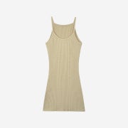 Porta Women Boucle Knit Dress Beige