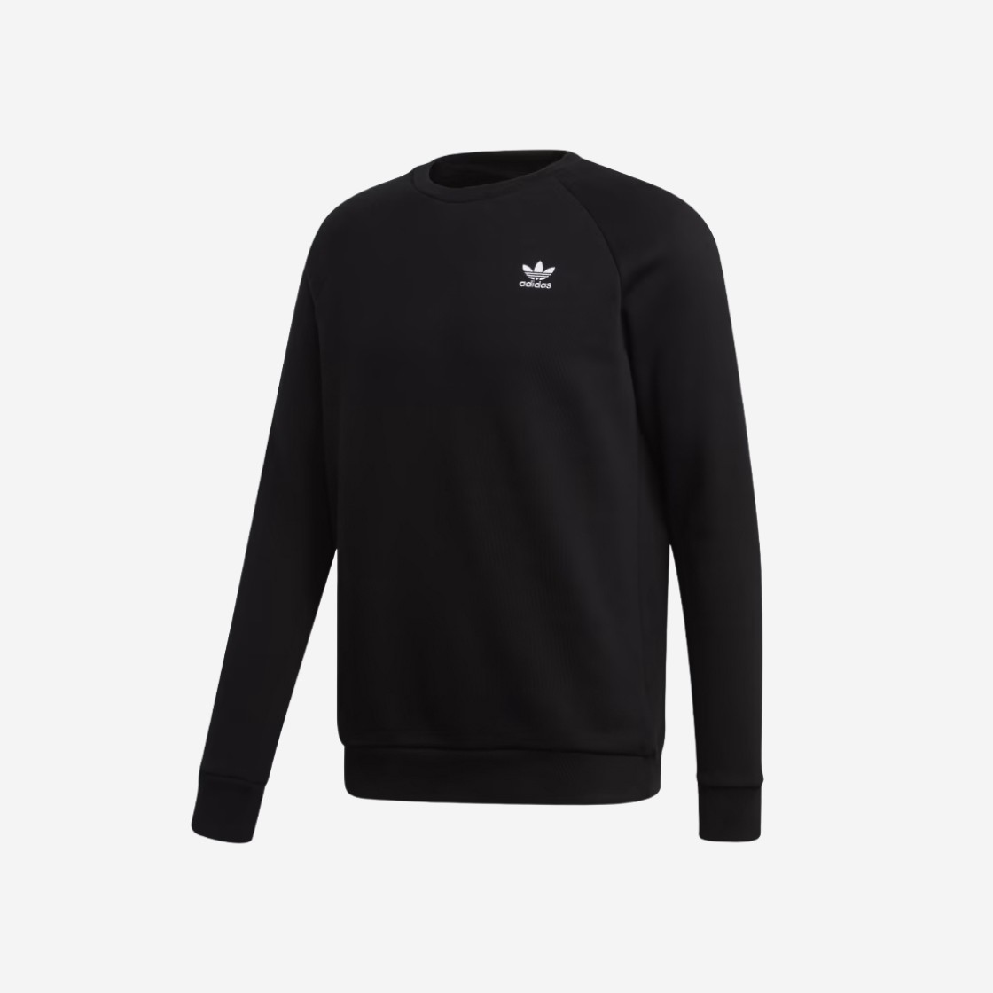 Adidas Trefoil Essentials Crewneck Sweatshirt Black - KR Sizing 상세 이미지 1